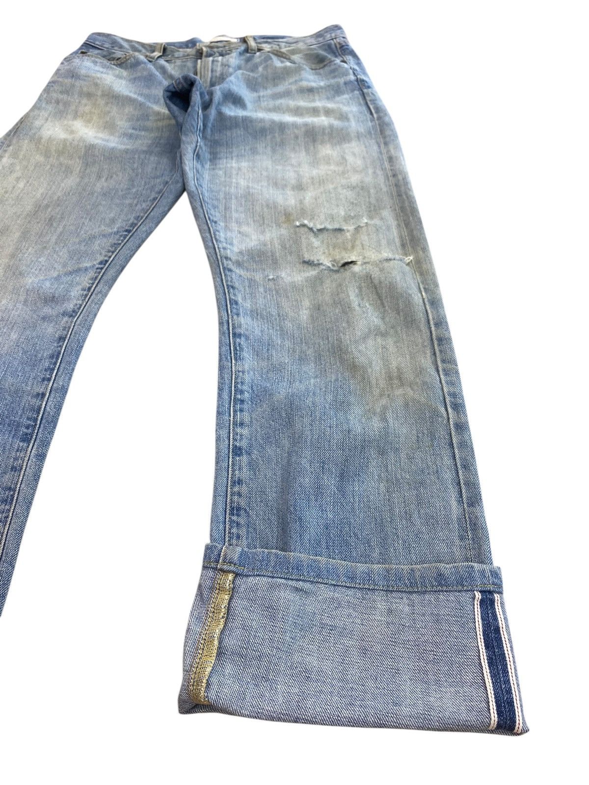 Uniqlo Uniqlo Faded Mud Wash Style Selvedge Jeans Size US 32 / EU 48 - 8 Thumbnail