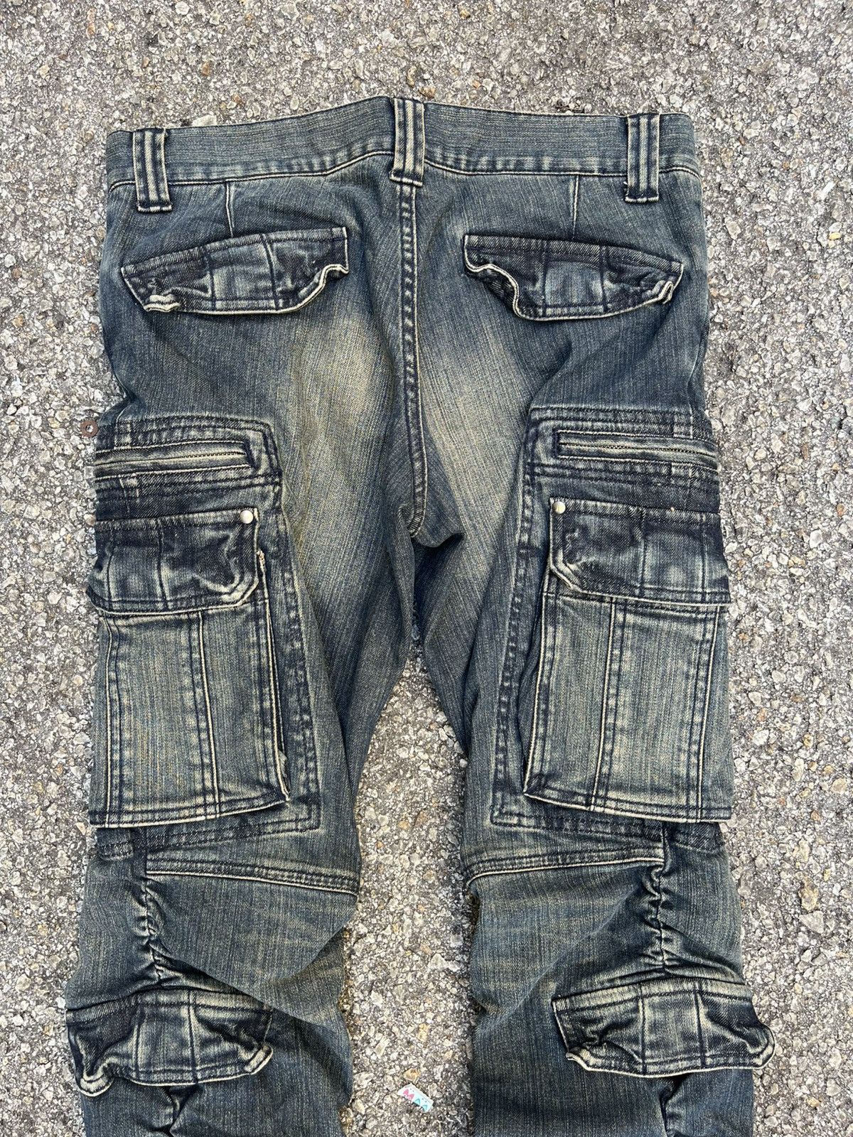 14th Addiction 5351 Pour Les Hommes Jeans Cargo Multi Pocket Pants Size US 30 / EU 46 - 10 Thumbnail