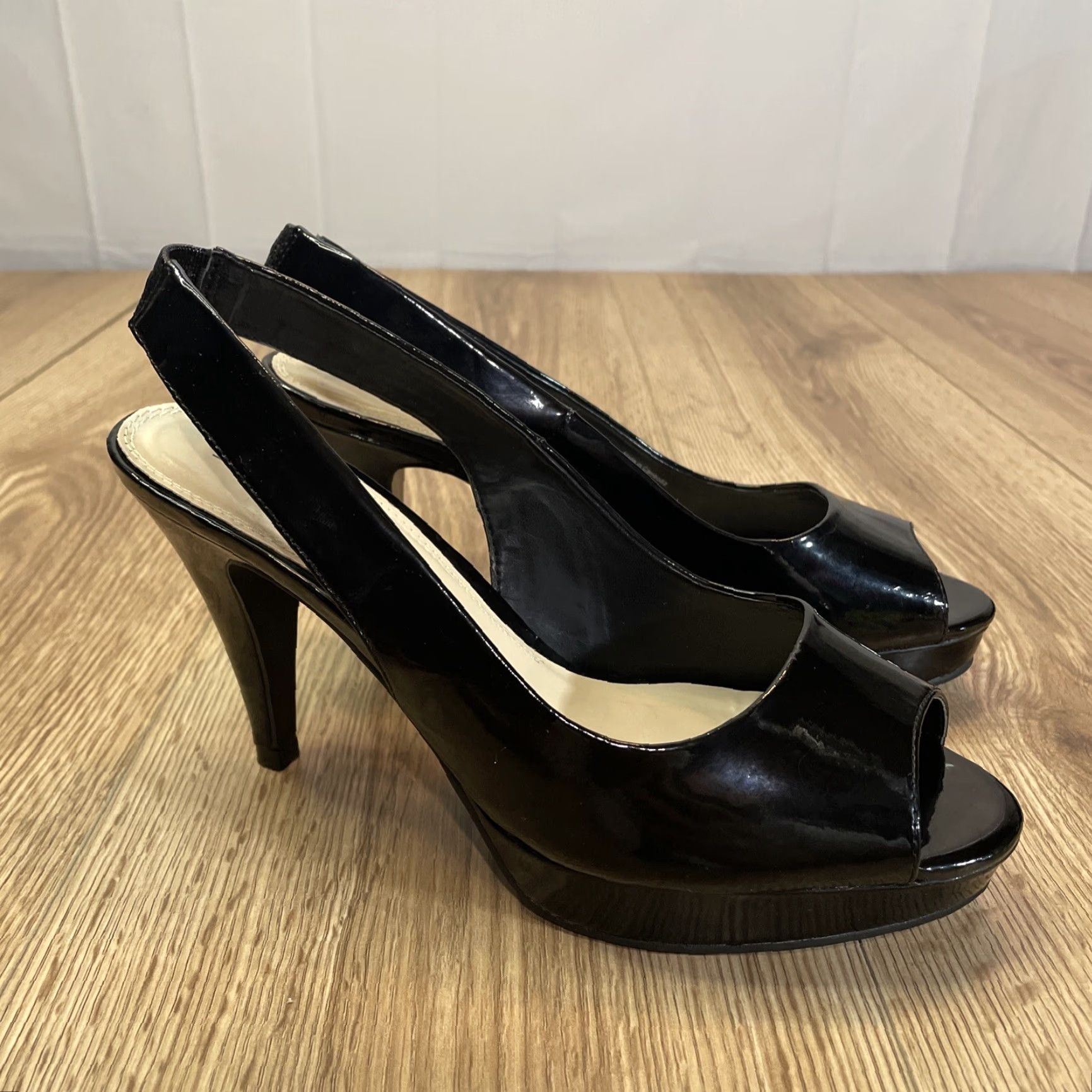 Call It Spring VINTAGE Call It Spring Women's Heel Size 9 Black Open Toe Stiletto Strappy Synthetic Size ONE SIZE - 2 Thumbnail