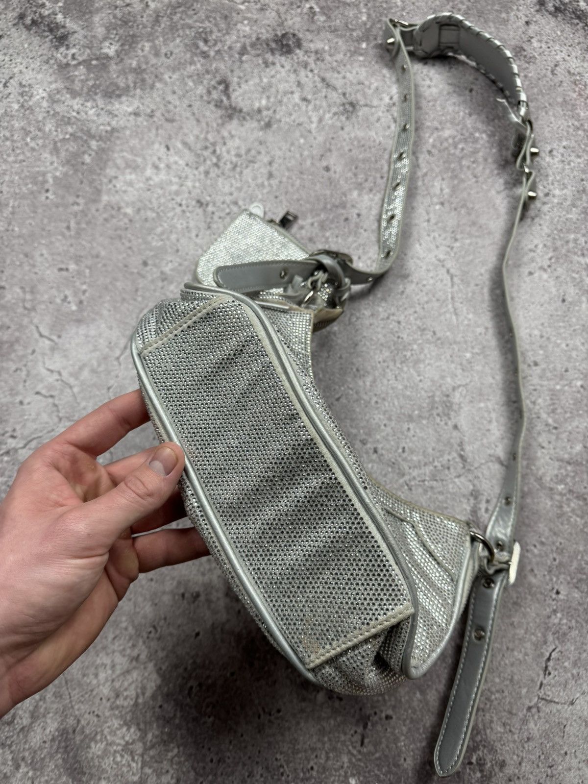 Japanese Brand Vintage Balenciaga Le Cagole Style Y2K Shoulder Bag Japanese Size ONE SIZE - 8 Thumbnail