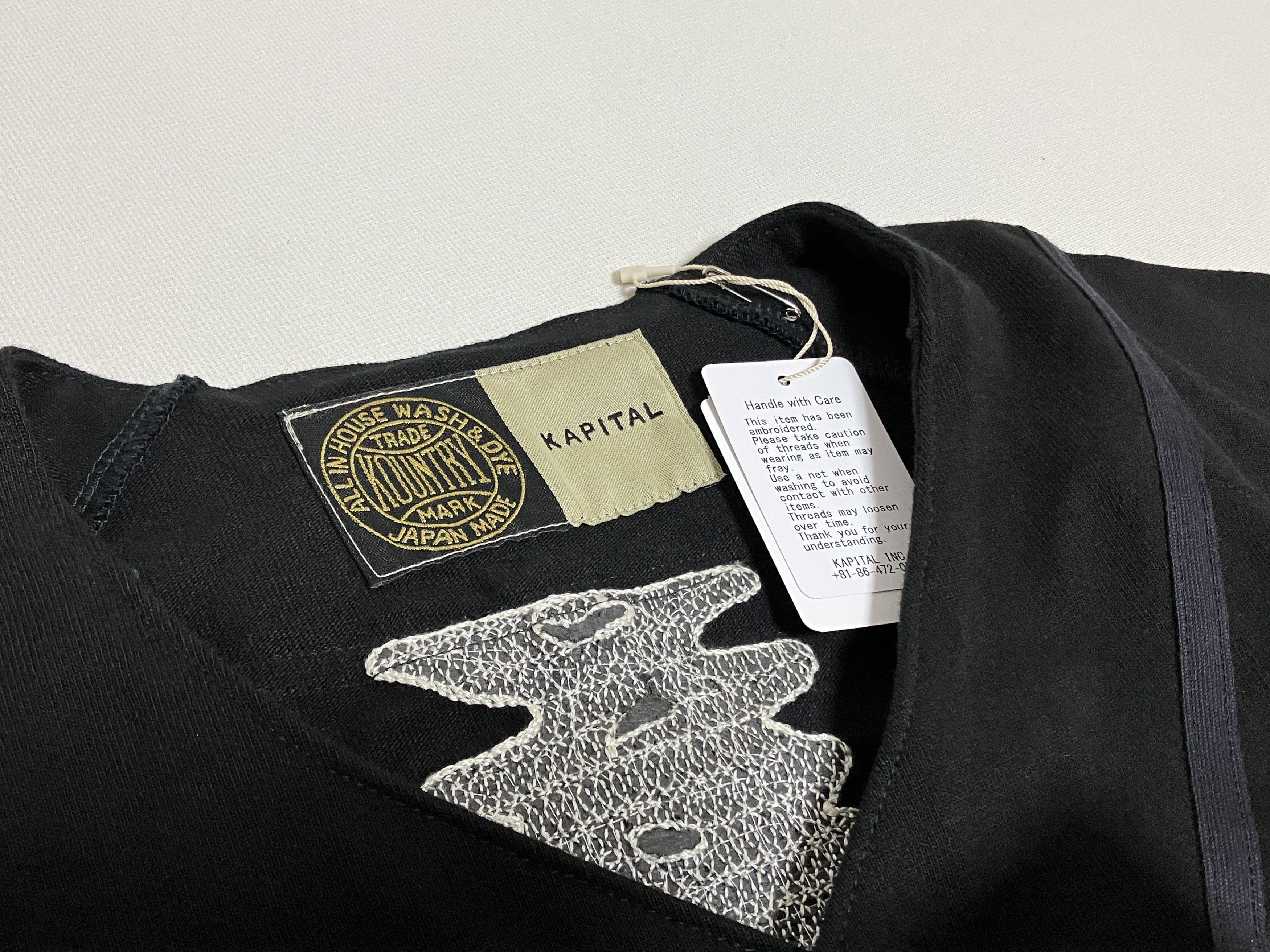 Kapital KAPITAL kountry 16 tenjiku baseball shirt black bone new Size US XL / EU 56 / 4 - 5 Thumbnail