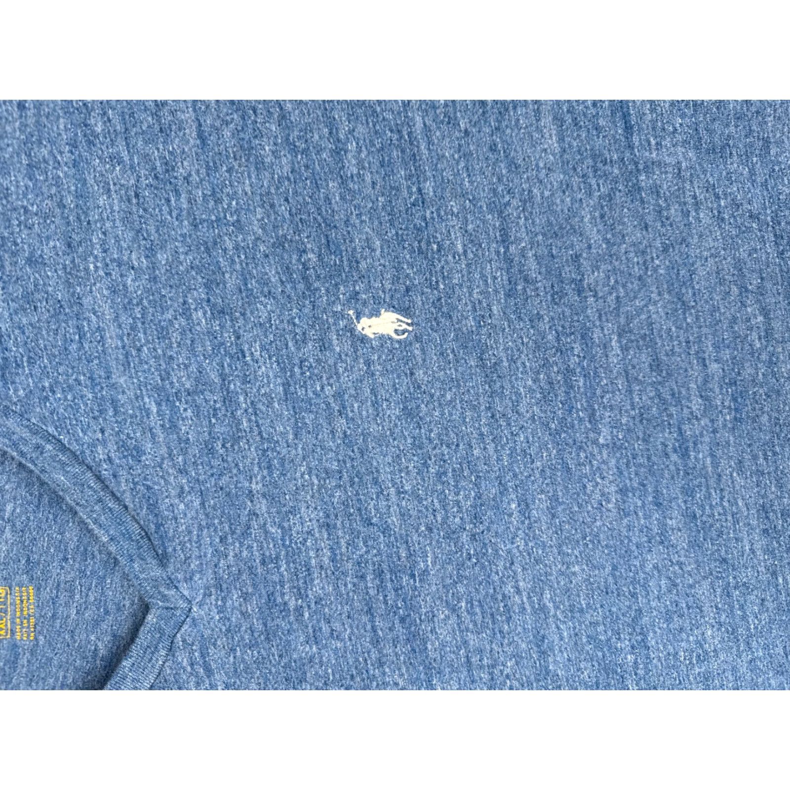 Ralph Lauren Polo Ralph Lauren Shirt Mens 2XL Heather Blue Crew Short Sleeve 100% Cotton XXL Size US XXL / EU 58 / 5 - 6 Thumbnail