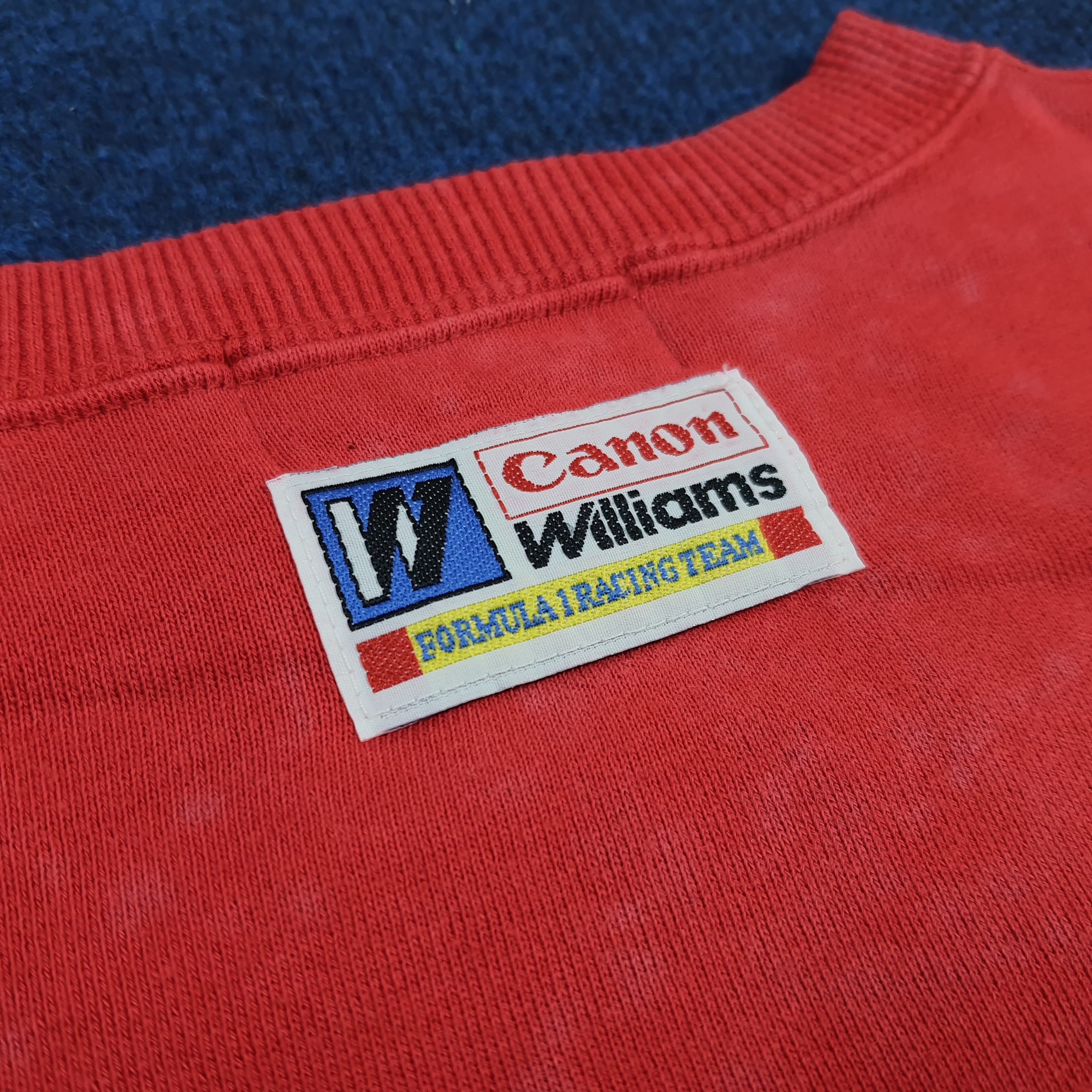 Canon Vintage Canon Williams Team F1 Racing Spirit Pullover C295N6 Size US M / EU 48-50 / 2 - 5 Thumbnail