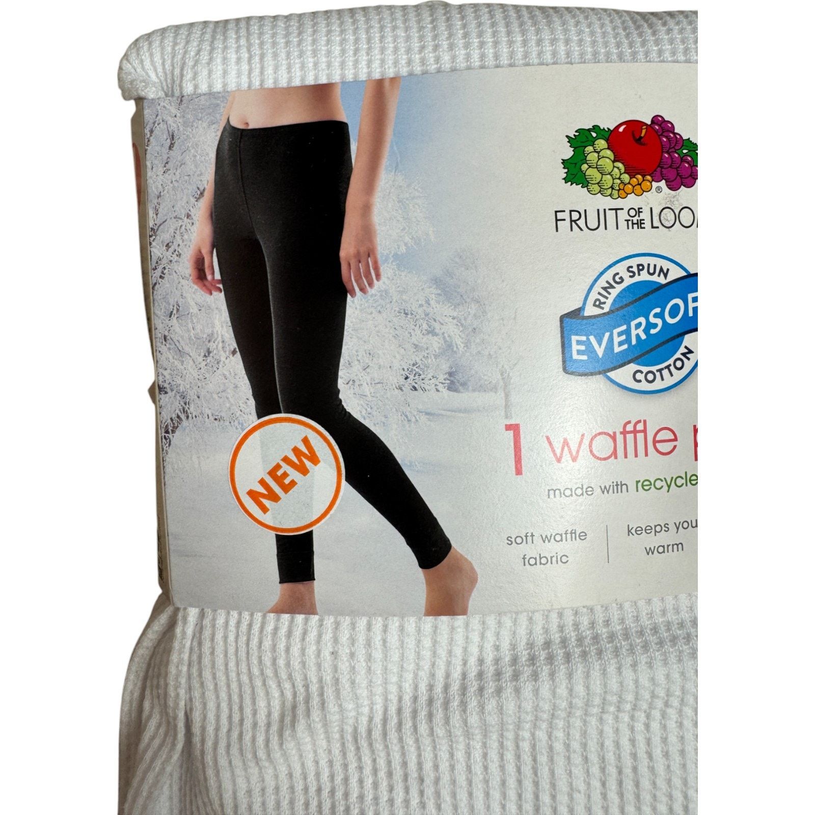 Fruit Of The Loom FRUIT of the LOOM Womens XXXL (22) Thermal Bottoms White Size 34" / US 12 / IT 48 - 8 Thumbnail