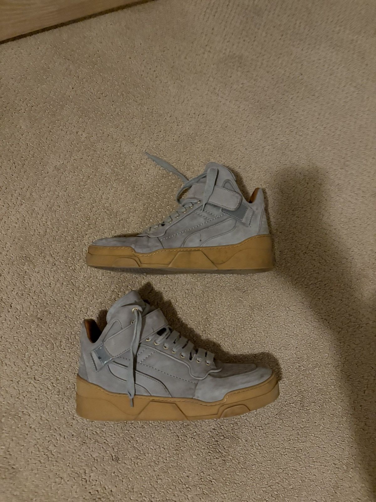 Givenchy Grey Suede Givenchy Tyson Sneakers Size US 12 / EU 45 - 3 Thumbnail