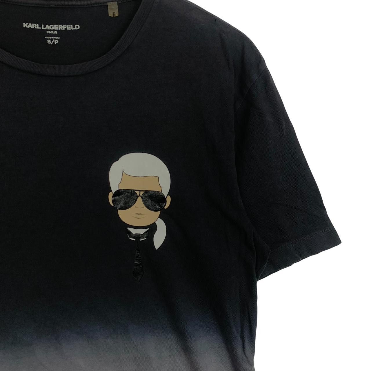 Karl Lagerfeld KALR LAGERFELD PARIS Classic Character 2 Tones Tee Shirt Top Size S / US 4 / IT 40 - 5 Thumbnail