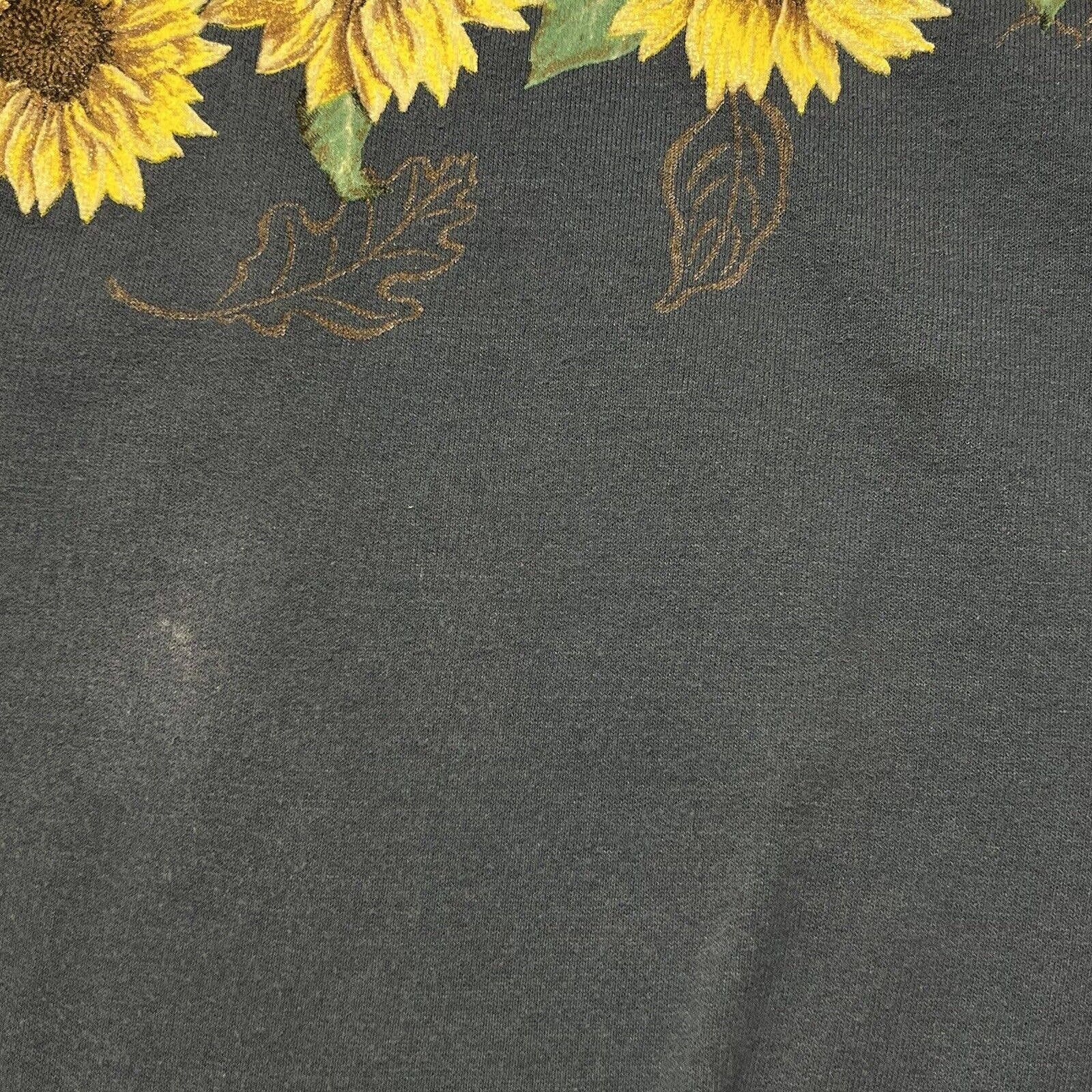 Gildan Gildan Heavy Blend Sunflowers Crewneck Sweatshirt Blue Size L / US 10 / IT 46 - 7 Thumbnail