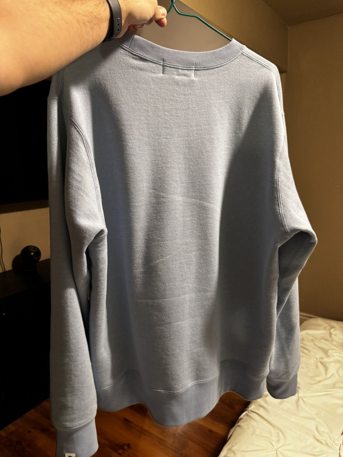 Bape × October's Very Own OVO x BAPE Denim Fleece College Crewneck Size US L / EU 52-54 / 3 - 2 Thumbnail
