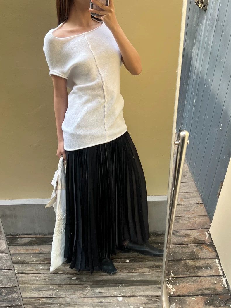 Yohji Yamamoto Yohji Yamamoto size 3 White knit top vest 2506-Nextarrow Size M / US 6-8 / IT 42-44 - 4 Thumbnail