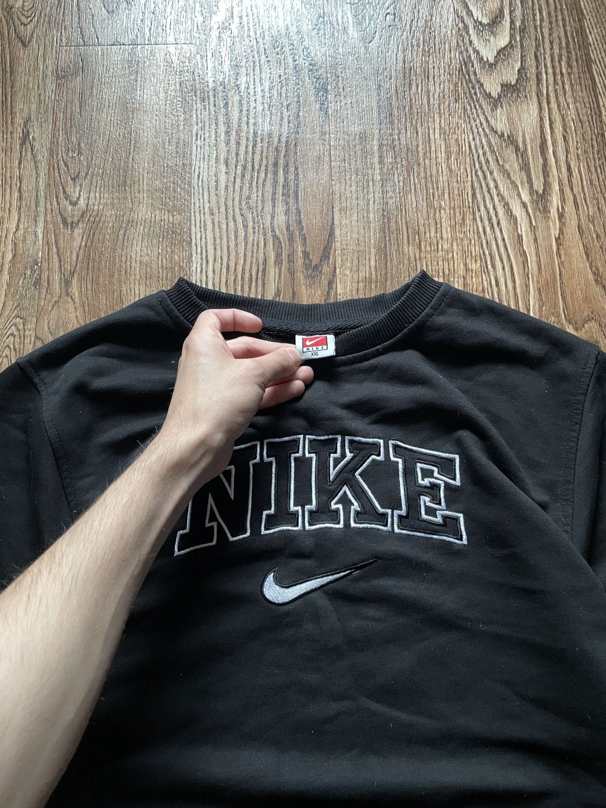 Nike Vintage Nike Big Logo Sweatshirt 90s Oversized Drill Size US XL / EU 56 / 4 - 5 Thumbnail