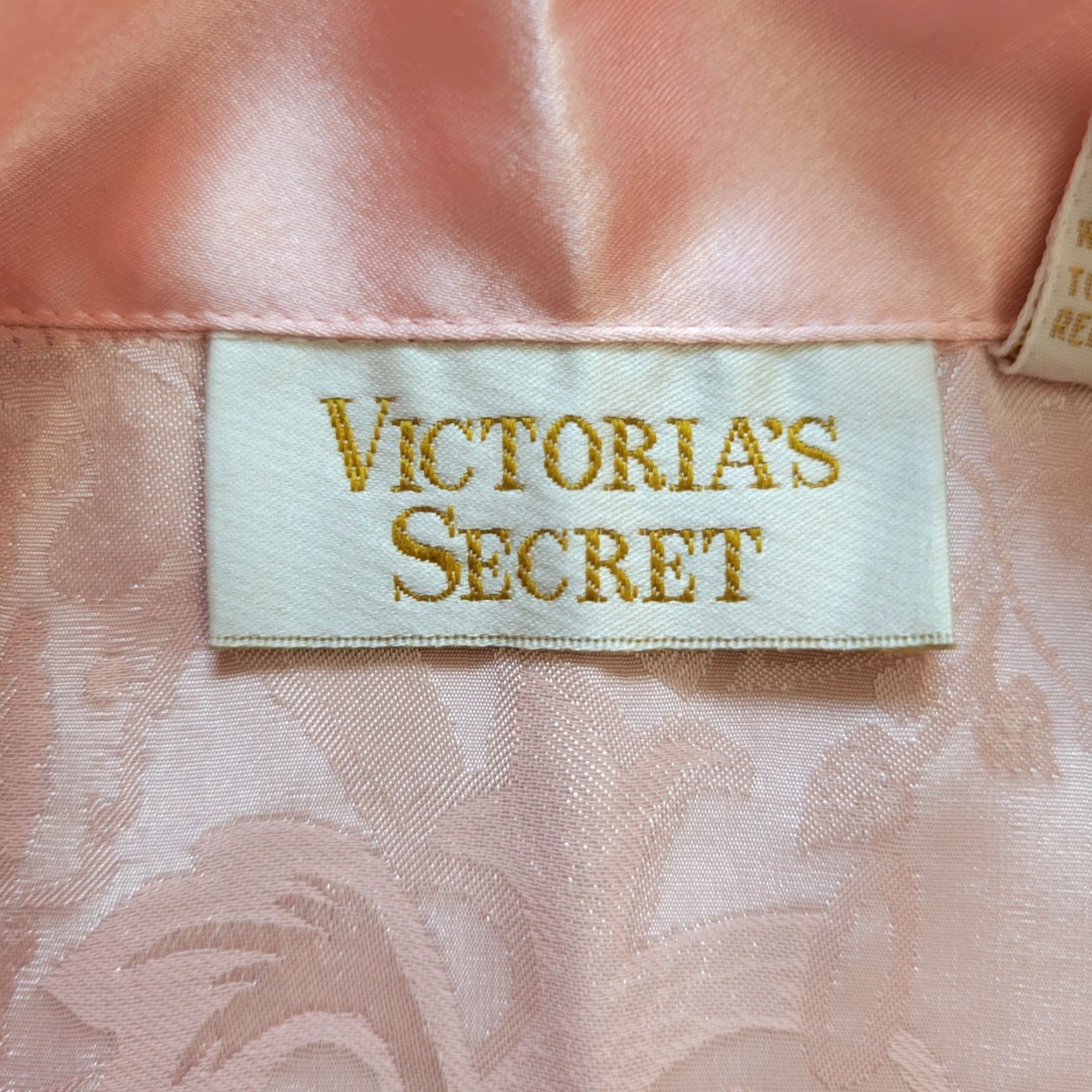 Victoria's Secret VINTAGE Victoria's Secret Gold Label Peach Night Sleep Shirt Floral Sz S Womens Shirt XS? Size S / US 4 / IT 40 - 3 Thumbnail