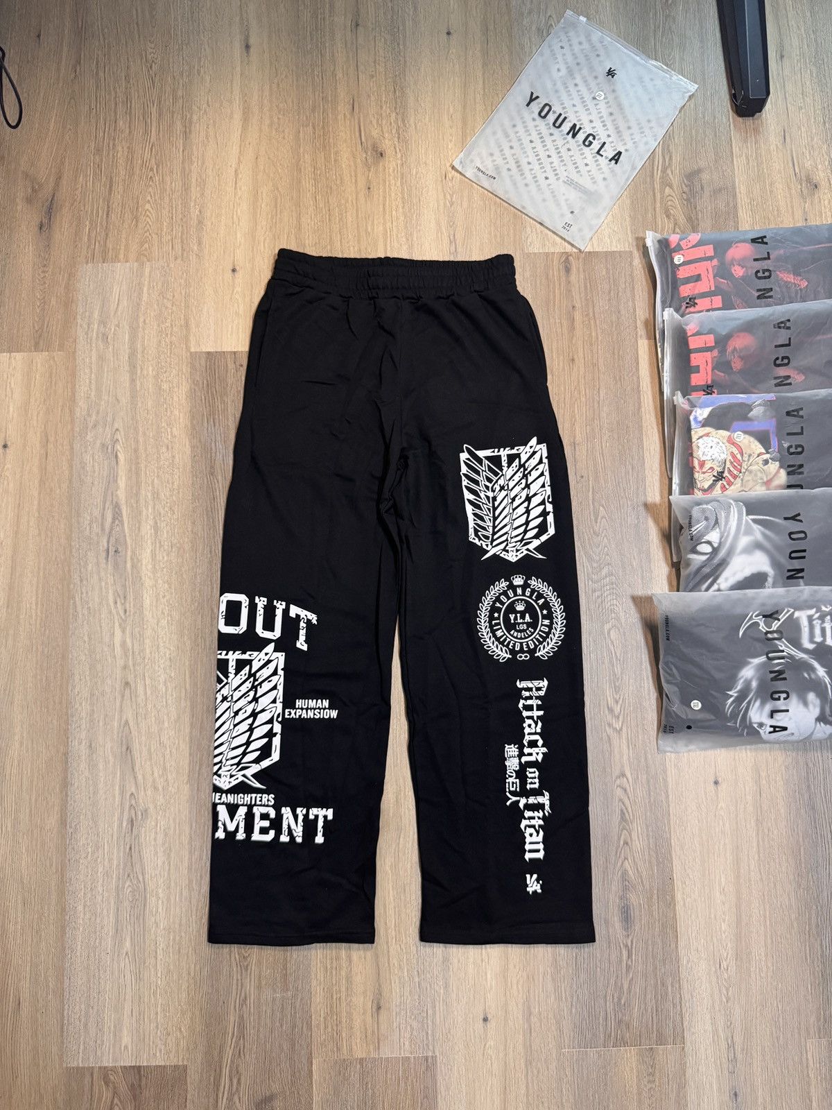 Darc Sport × Gymshark × YoungLA YoungLa x AOT BAGGY JOGGERS (2128 - AOT x YLA) size XXL Size US 40 / EU 56 - 1 Thumbnail