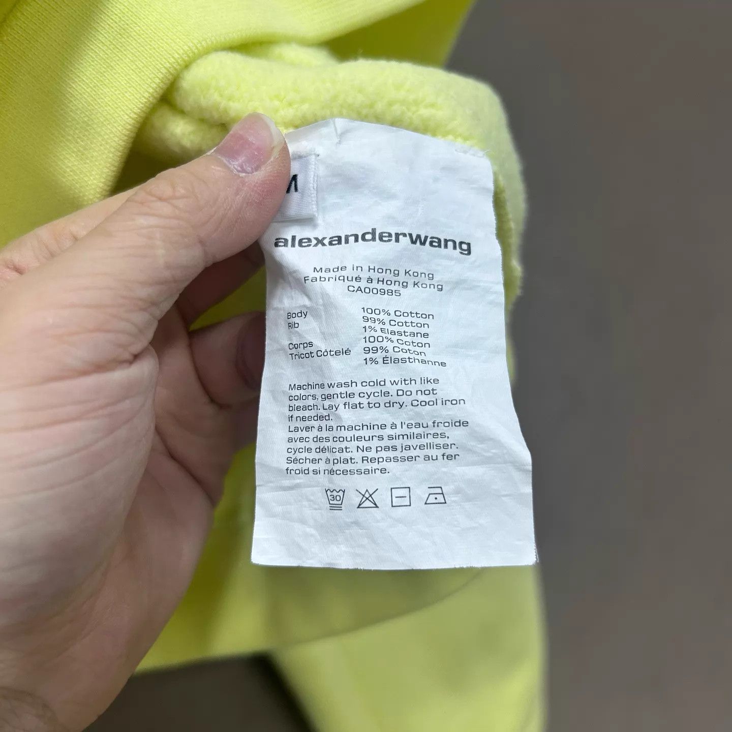 Alexander Wang Alexanderwang Neon Green Sweatshirt M 99 New Size M / US 6-8 / IT 42-44 - 4 Thumbnail