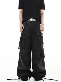 VIBE Black Cargo Denim Jeans Size US 30 / EU 46 - 7 Thumbnail