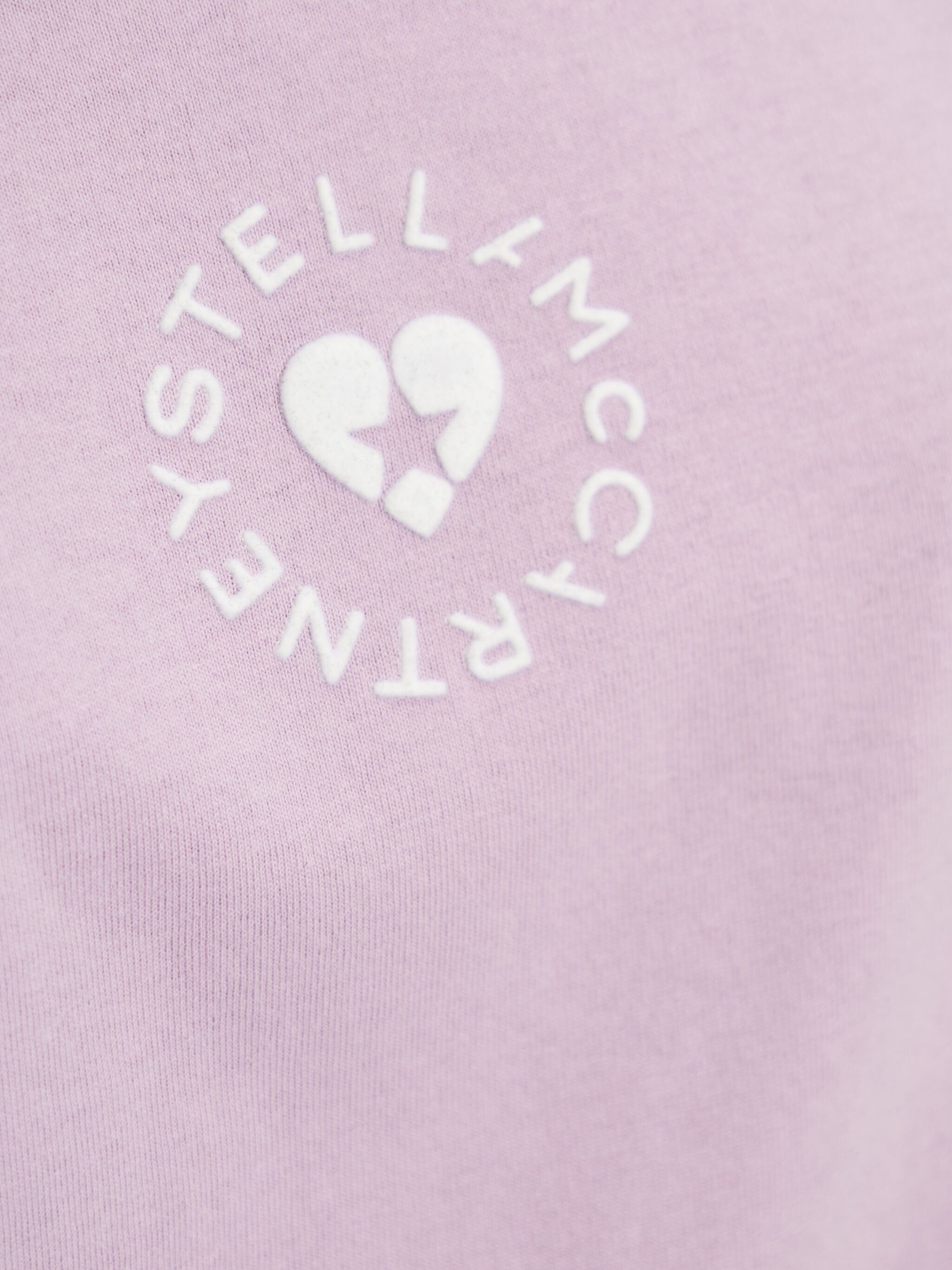 Stella McCartney o1s22i1n1024 Iconic Mini Heart T-Shirt in Purple Size S / US 4 / IT 40 - 5 Thumbnail