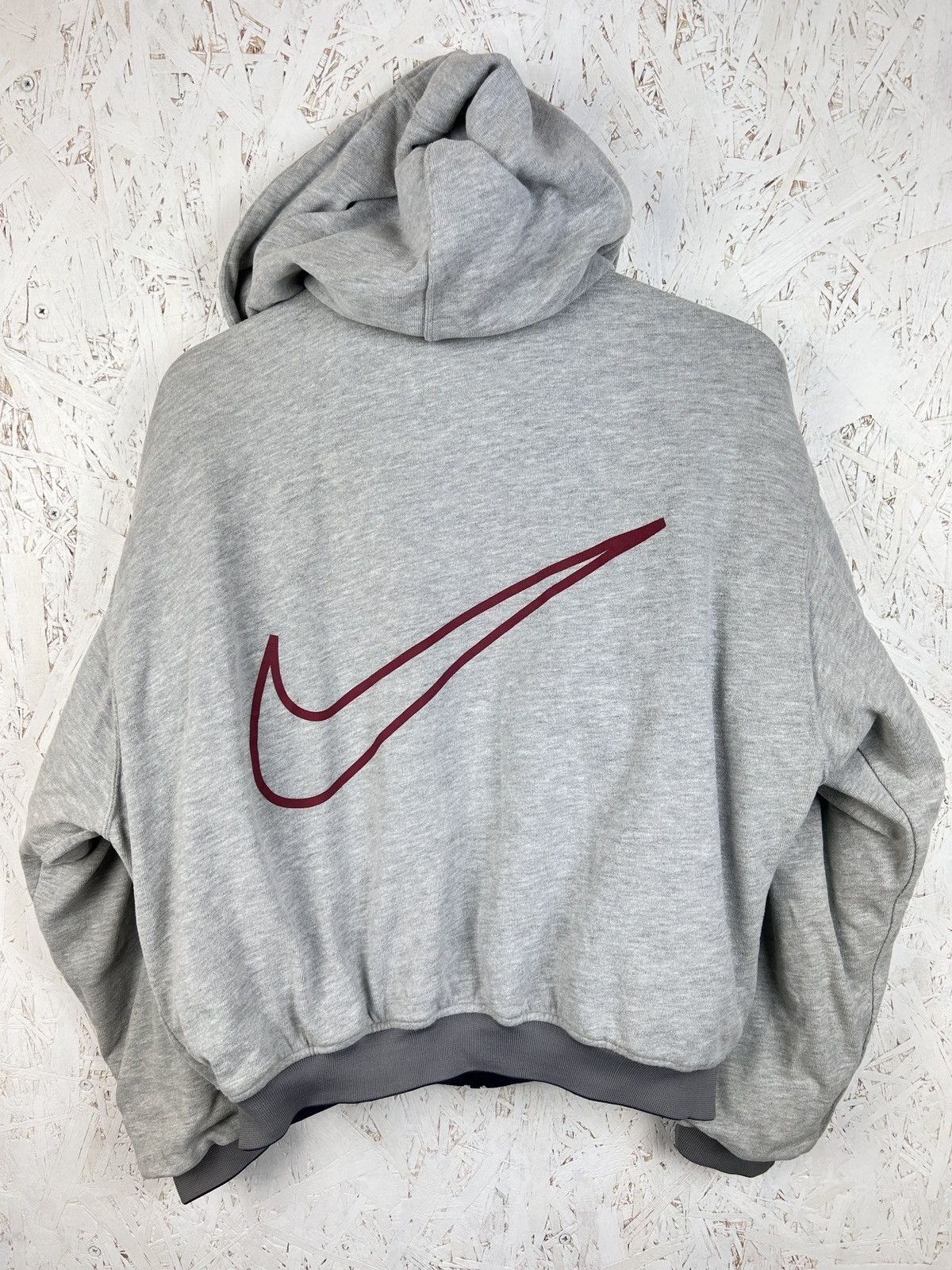 Nike 90s Vintage Nike Reversible Hooded Bomber Jacket Size US S / EU 44-46 / 1 - 14 Thumbnail