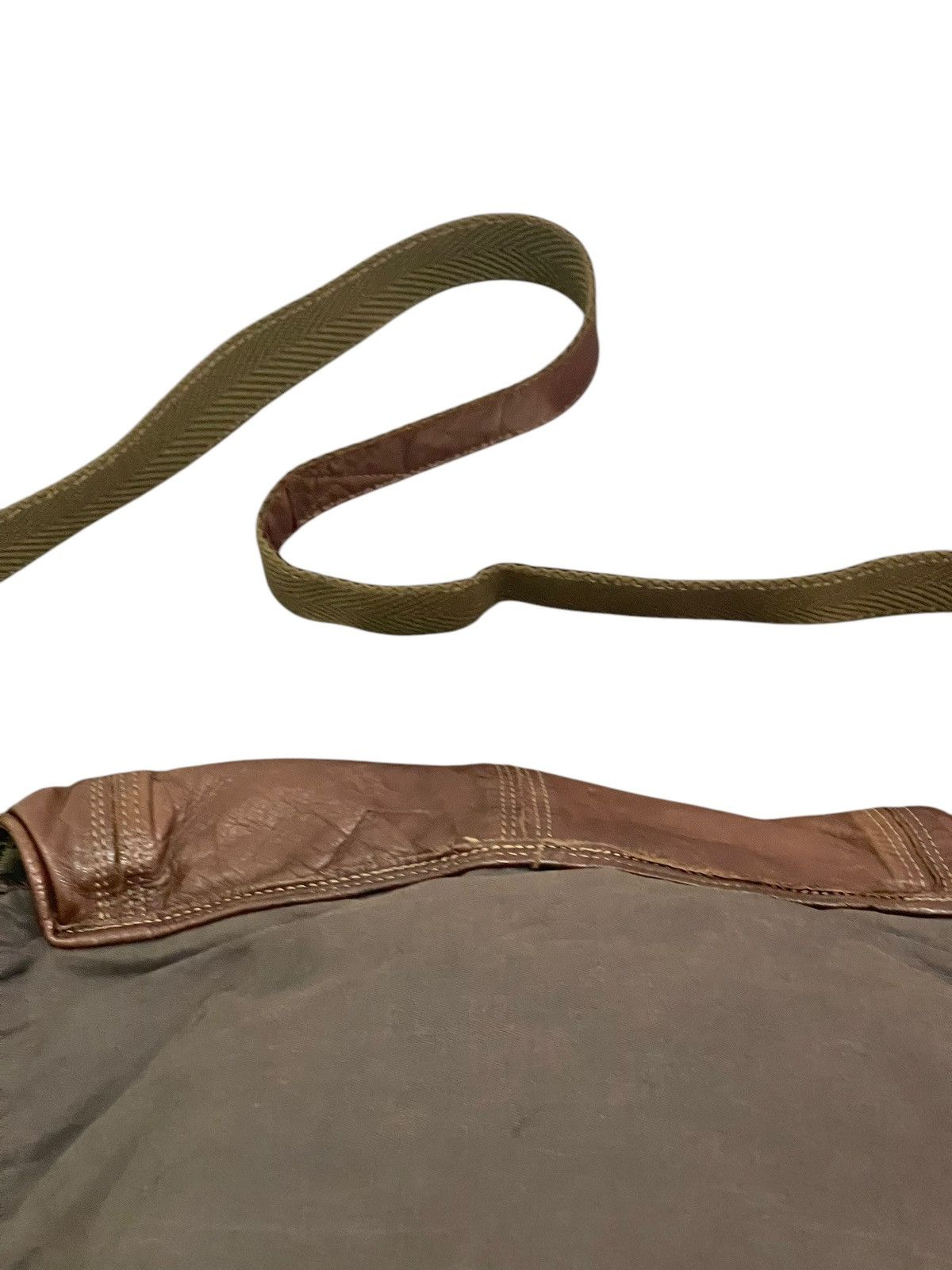 Japanese Brand Leather Patina Cotton Vtg Zer Japan Messenger Bag 1🟩3 Size ONE SIZE - 17 Thumbnail