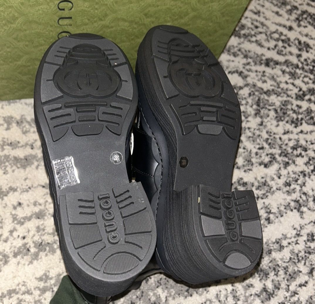 Gucci Gucci 60mm Logo Lettering Leather Boots Size US 8 / IT 38 - 5 Thumbnail