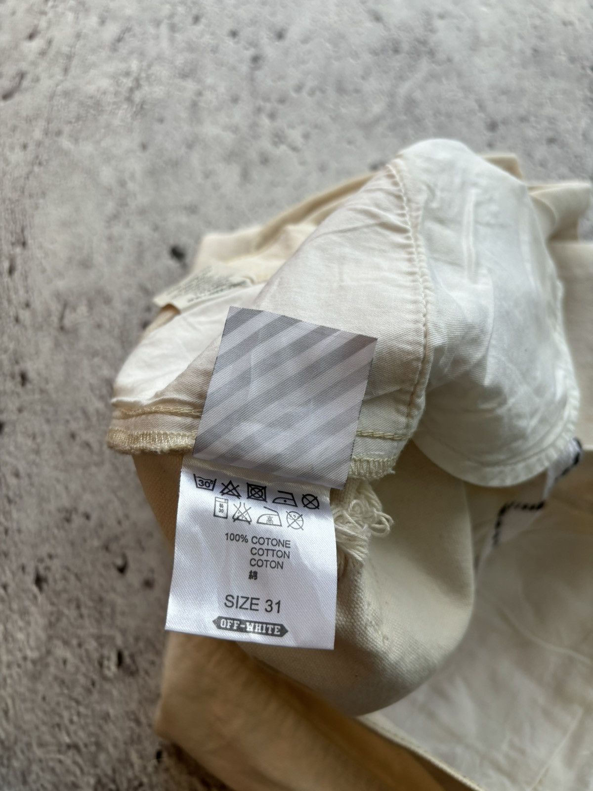 Off-White Off-White Distressed Jeans Size US 31 - 11 Thumbnail