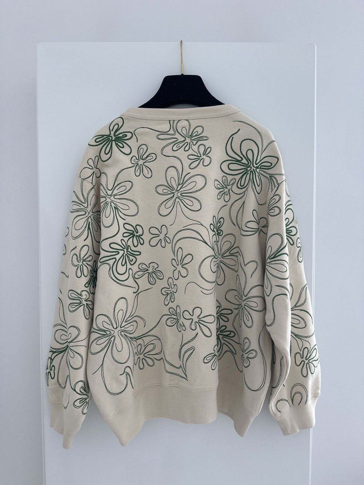Dries Van Noten Dries Van Noten Off White Embroidery Sweatshirt Size S / US 4 / IT 40 - 2 Thumbnail