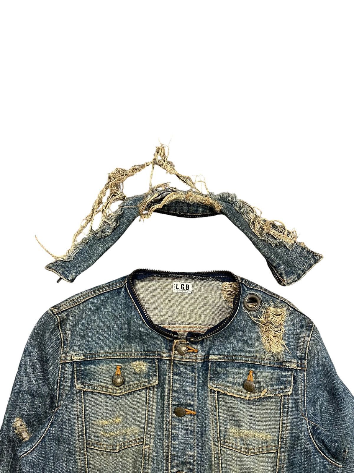 Le Grande Bleu (L.G.B.) LGB - Crash Denim Jacket Size US M / EU 48-50 / 2 - 9 Thumbnail