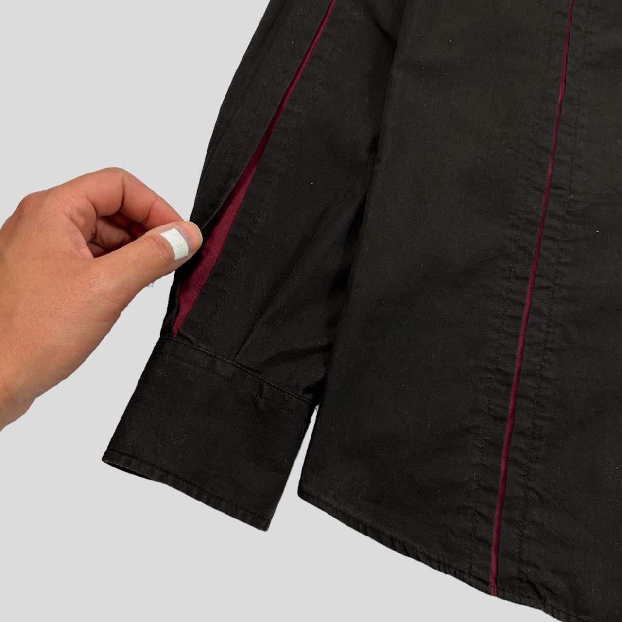 Moschino Moschino Jeans 00’s Tectonic Seam Technical Cotton Shirt - M Size US M / EU 48-50 / 2 - 4 Thumbnail