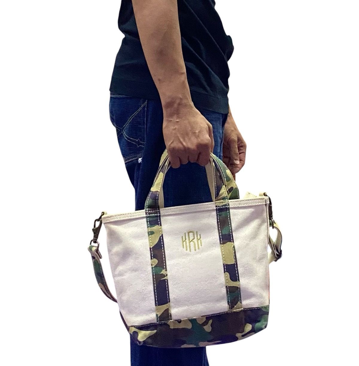 L.L. Bean × Vintage L.L.Bean “KRK” Camo Crossbody / Tote Bag Size ONE SIZE - 6 Thumbnail