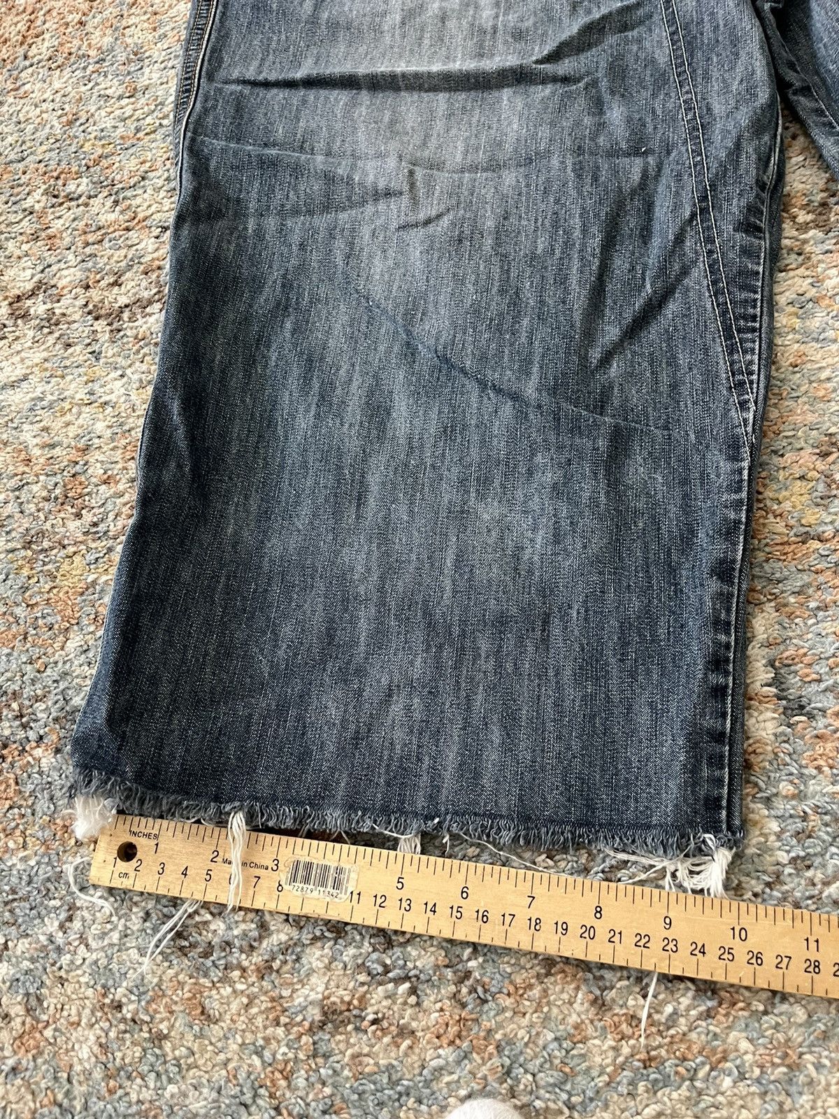 Marithe + Francois Girbaud VTG Marithe Girbaud Baggy Jorts Cut Raw Edge Y2K Size US 42 / EU 58 - 12 Thumbnail