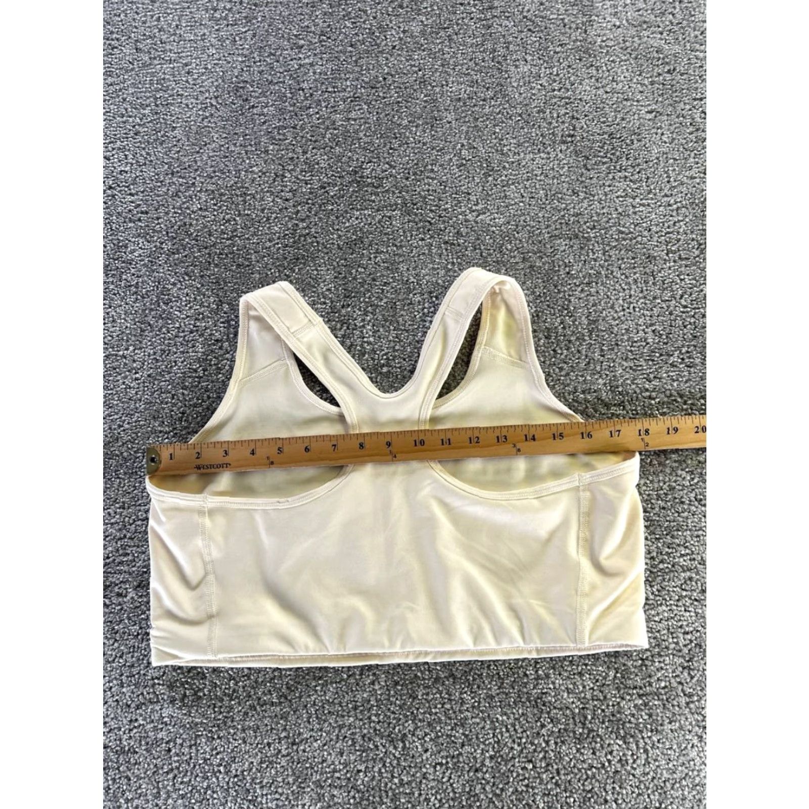 Nike Nike Dri-Fit Shirt Womens Tank Top Cropped 2X Beige Purple Sleeveless Pullover Activewear Sports Nike Dri-FIT Women’s Shirt Size XXL / US 16-18 / IT 52-54 - 6 Thumbnail