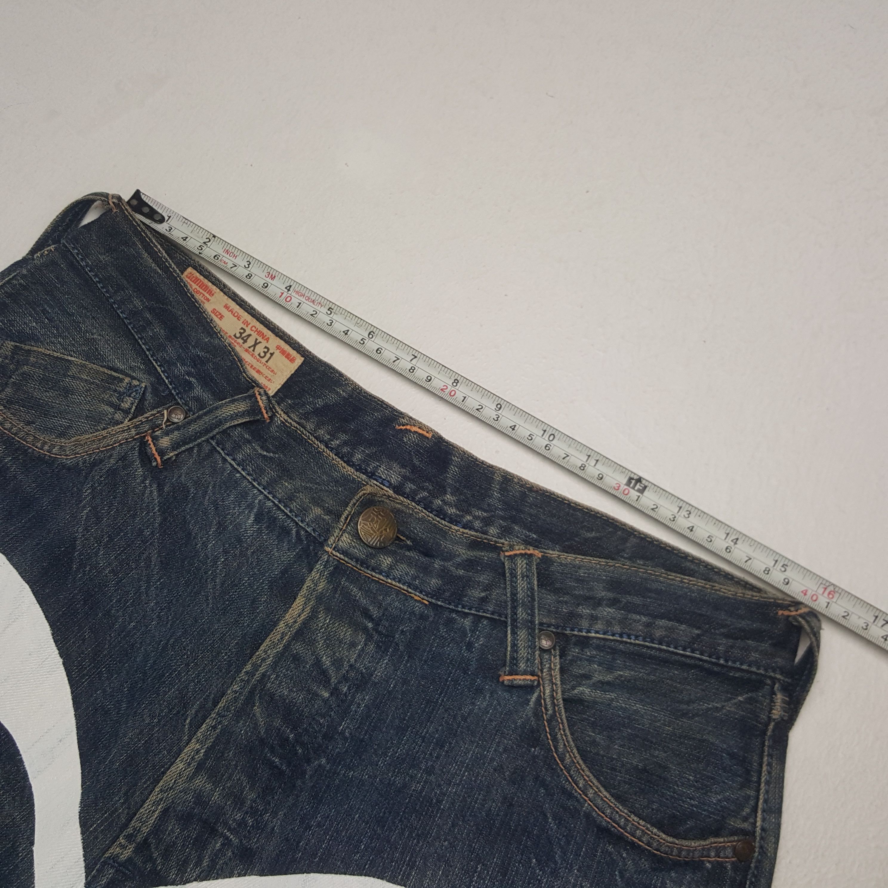 Japanese Brand × Vintage Vintage Evisu Selvedge Japanese Daicock Custom Denim Jeans Size US 31 - 9 Thumbnail