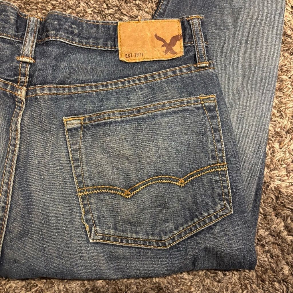 American Eagle Outfitters Men's American Eagle Straight Jeans Size US 32 / EU 48 - 2 Thumbnail