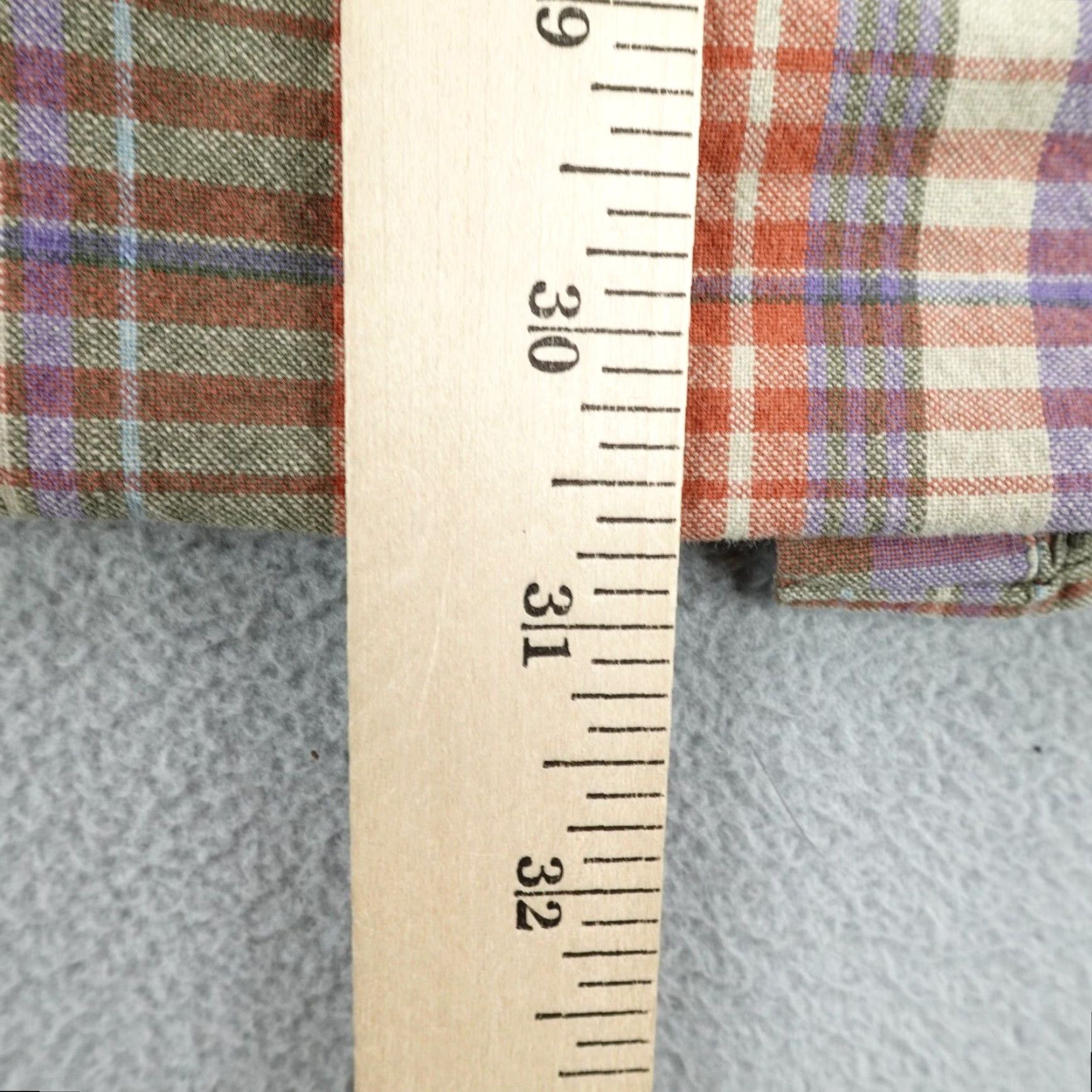 Vintage Woolrich Shirt Mens XL Tall Plaid Button-Up Casual Work Short Sleeve Cotton Flannel Button-Down Collar Outdoor Pockets Size US XL / EU 56 / 4 - 7 Thumbnail