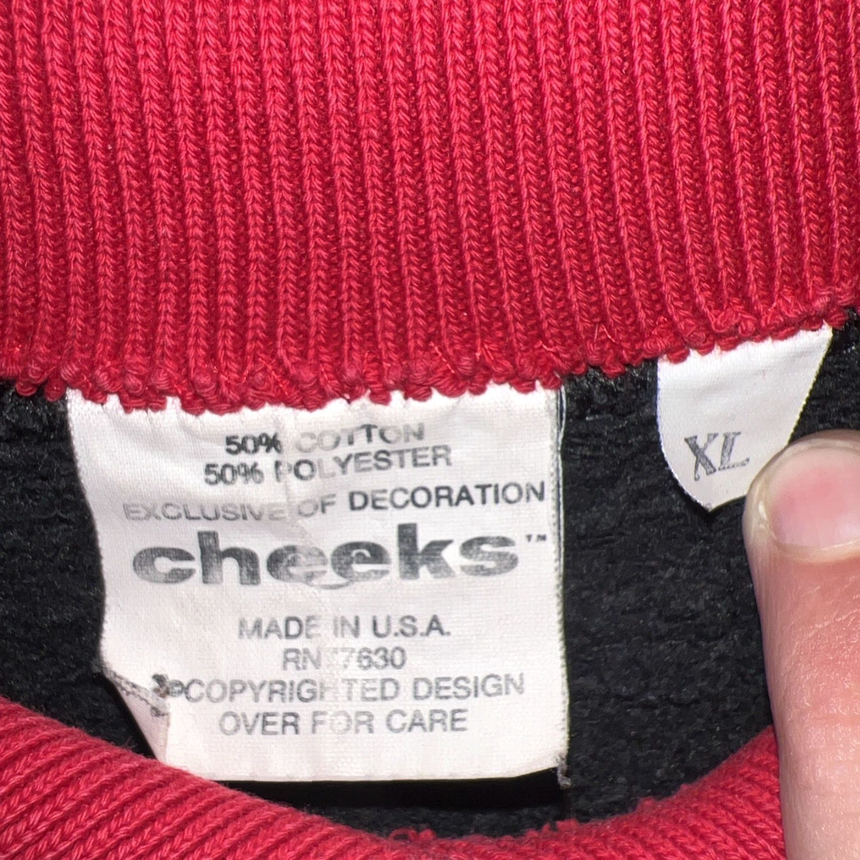 Vintage VINTAGE Cheeks Sweatshirt Pullover Womens XL USA Black Pullover Sweatshirt USA Women XL Black Cheeks Shirt? Size XL / US 12-14 / IT 48-50 - 4 Thumbnail