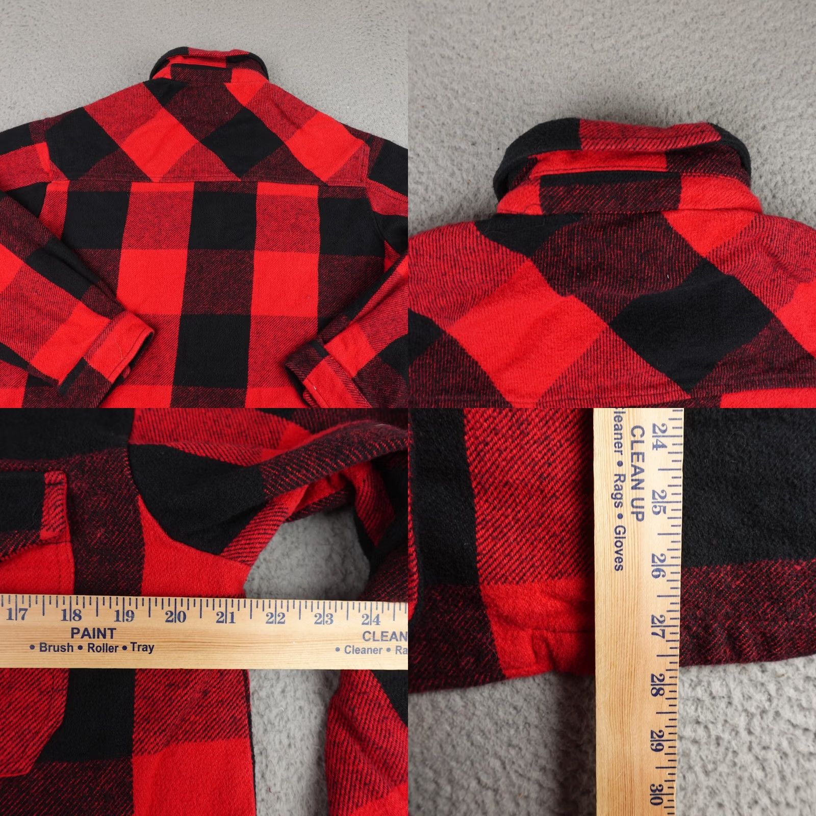 Lucky Brand Lucky Brand Shacket Jacket Womens XS Red Black Buffalo Plaid Flannel Button Crewneck Pocket Casual Size XS / US 0-2 / IT 36-38 - 8 Thumbnail