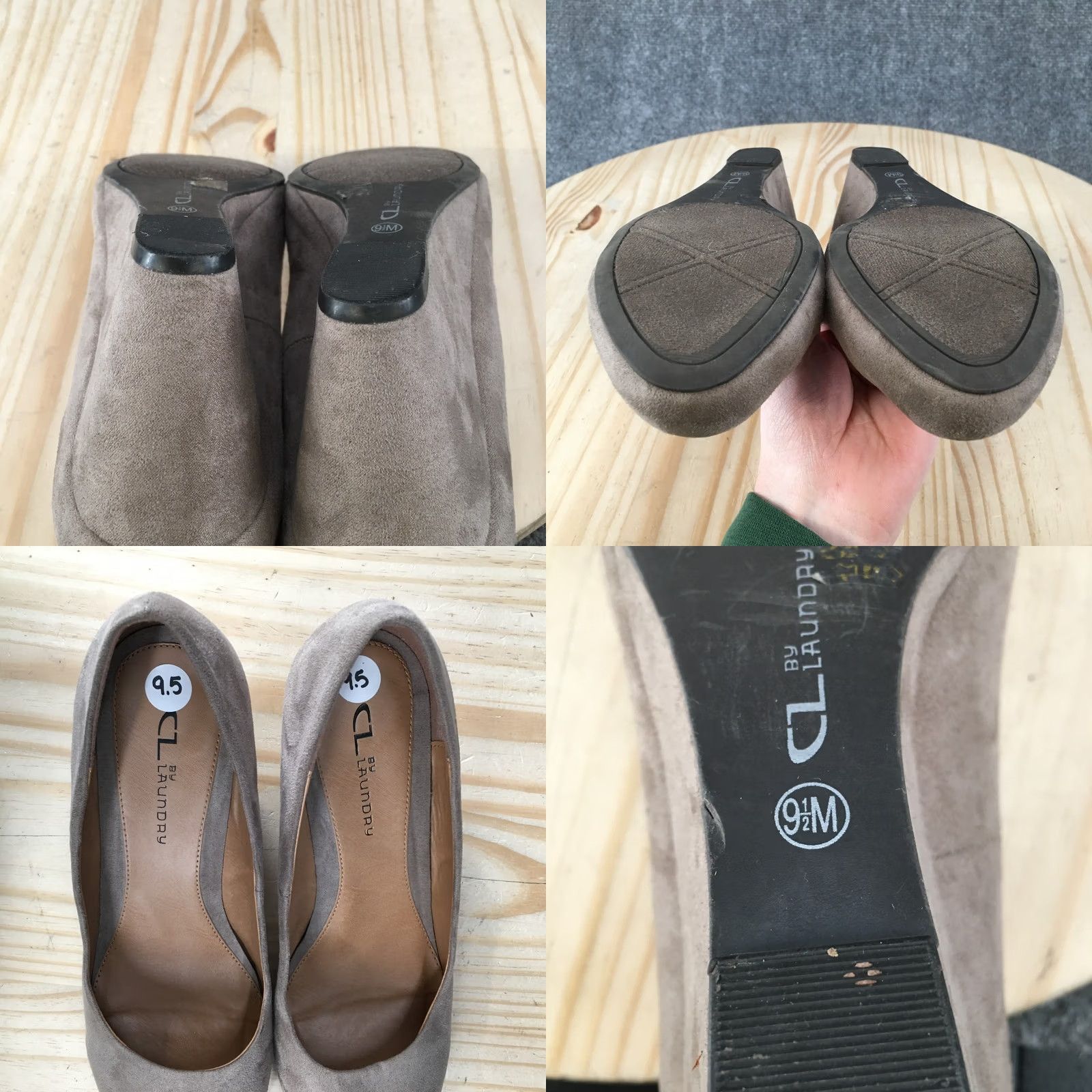 Chinese Laundry CL by Chinese Laundry Nima Heels Womens 9.5 M Casual Slip On Pumps Gray Fabric Shoe Womens Pump Grey Fabric Nima 90s style? Size US 10 / IT 40 - 9 Thumbnail