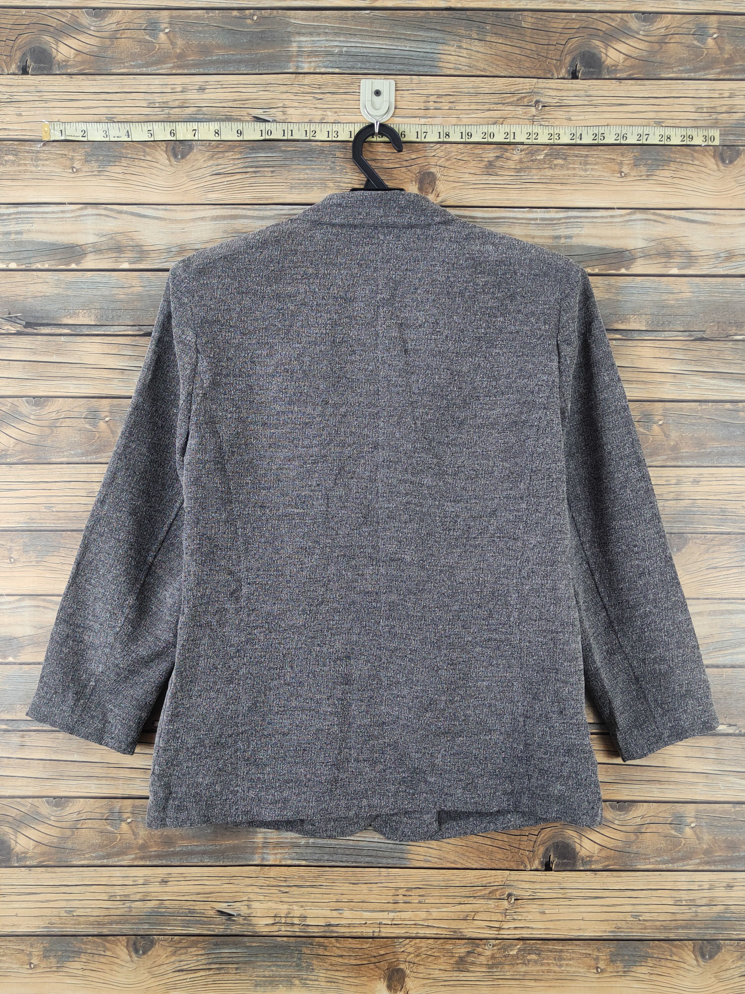Japanese Brand × Vintage Retro Design 💥 Loran Dark Gray Blazers Jacket Size M / US 6-8 / IT 42-44 - 8 Thumbnail