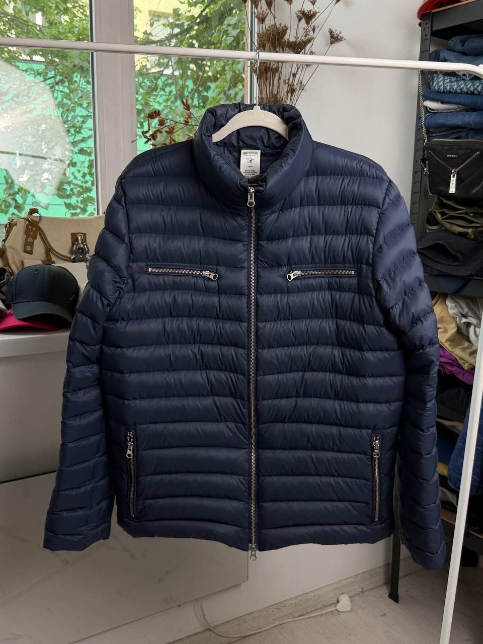 True Religion True Religion Lightweight Puffer Jacket Navy Blue - Size L Size US L / EU 52-54 / 3 - 1 Thumbnail