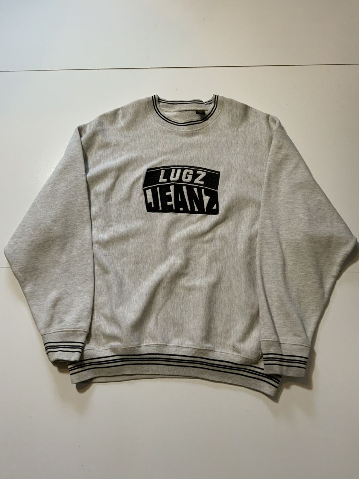 Lugz × Vintage Vintage 90s Y2K 2000s Lugz Jeanz Weave Crewneck Sweatshirt Size US XXL / EU 58 / 5 - 1 Thumbnail