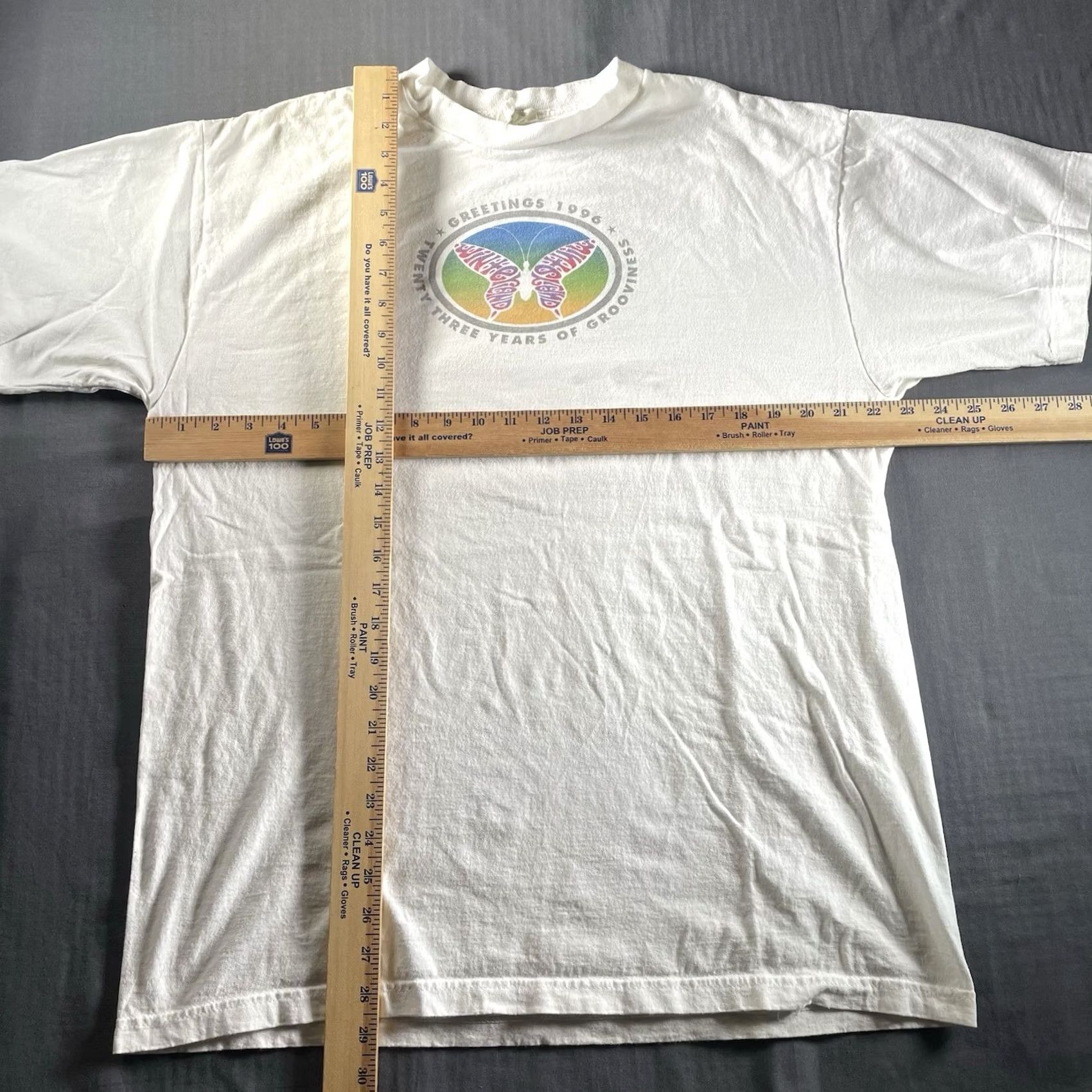 Vintage VINTAGE Winterland Shirt XL Men’s White 1996 Butterfly Promo Tee Music 90s Shirt Mens Size US XL / EU 56 / 4 - 4 Thumbnail