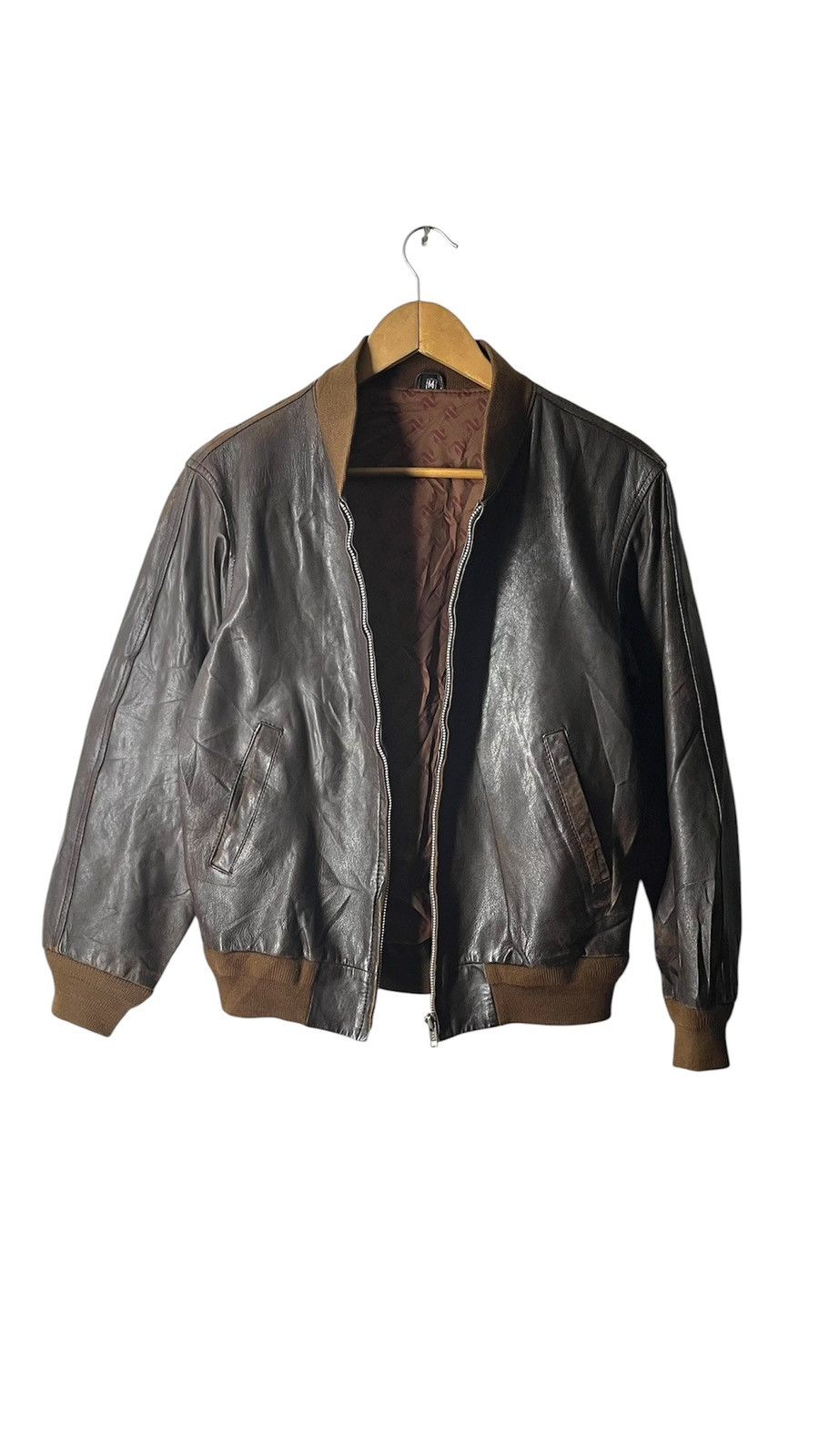 Vintage VINTAGE ROYAL GENUINE LEATHER EXCELLENT COAT JACKET Size US M / EU 48-50 / 2 - 8 Thumbnail
