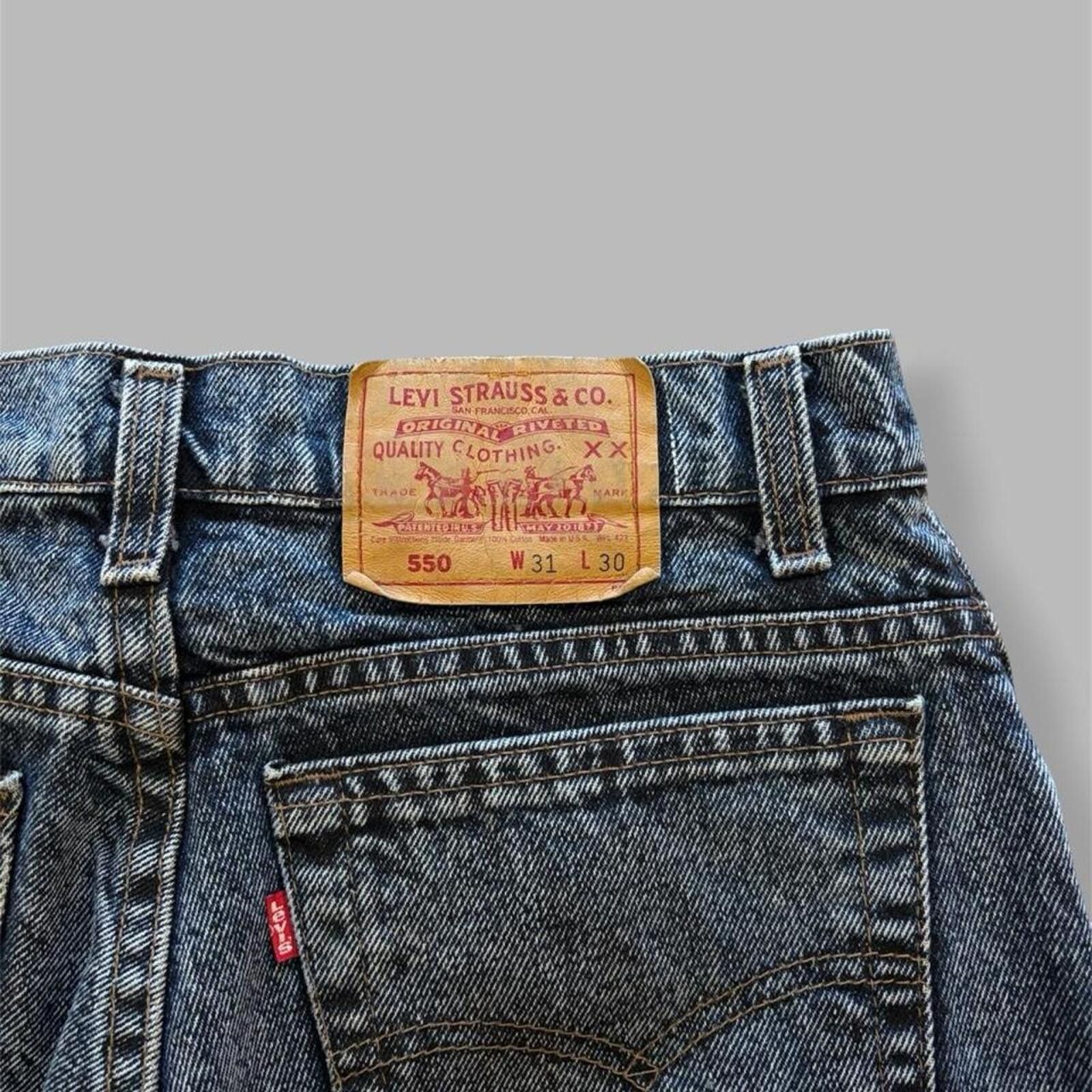 Levi's 90s Acid Wash MiUSA Levis 550 jeans Size US 31 - 4 Thumbnail