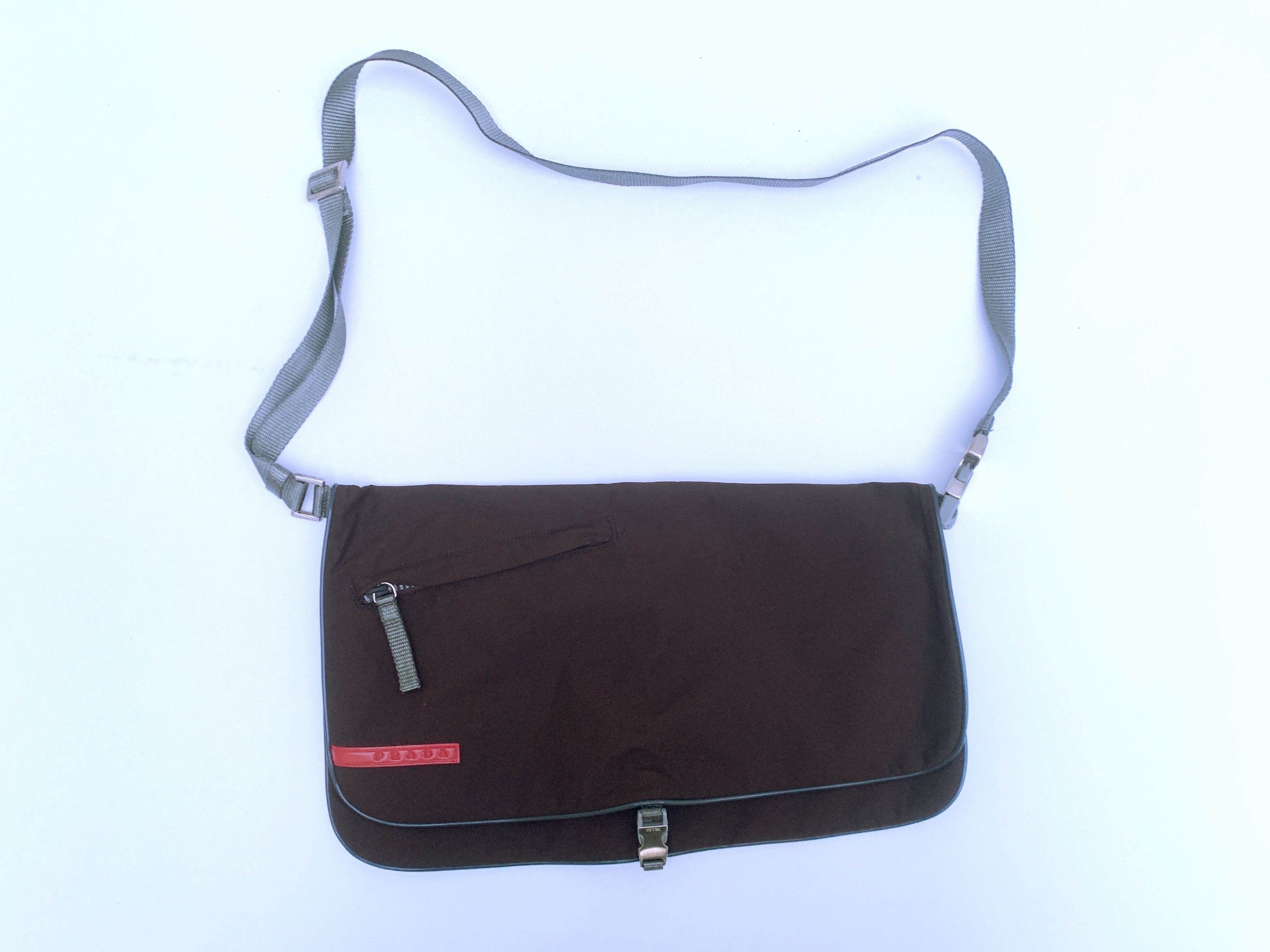 Prada PRADA Linea Rossa Brown Cross Body - Shoulder Bag Size ONE SIZE - 1 Thumbnail