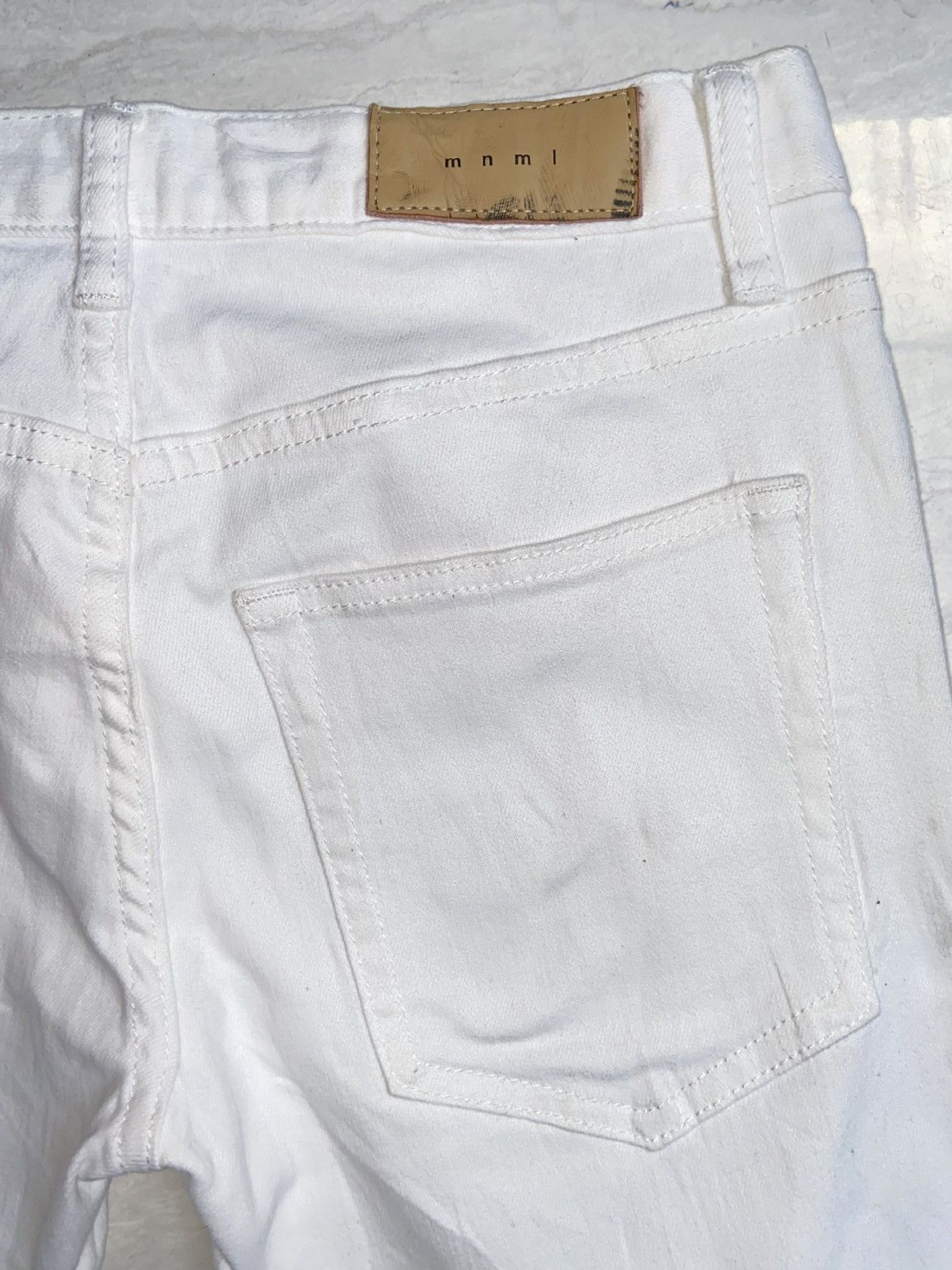 MNML MNML Zipper Skinny White Pants Size US 30 / EU 46 - 13 Thumbnail