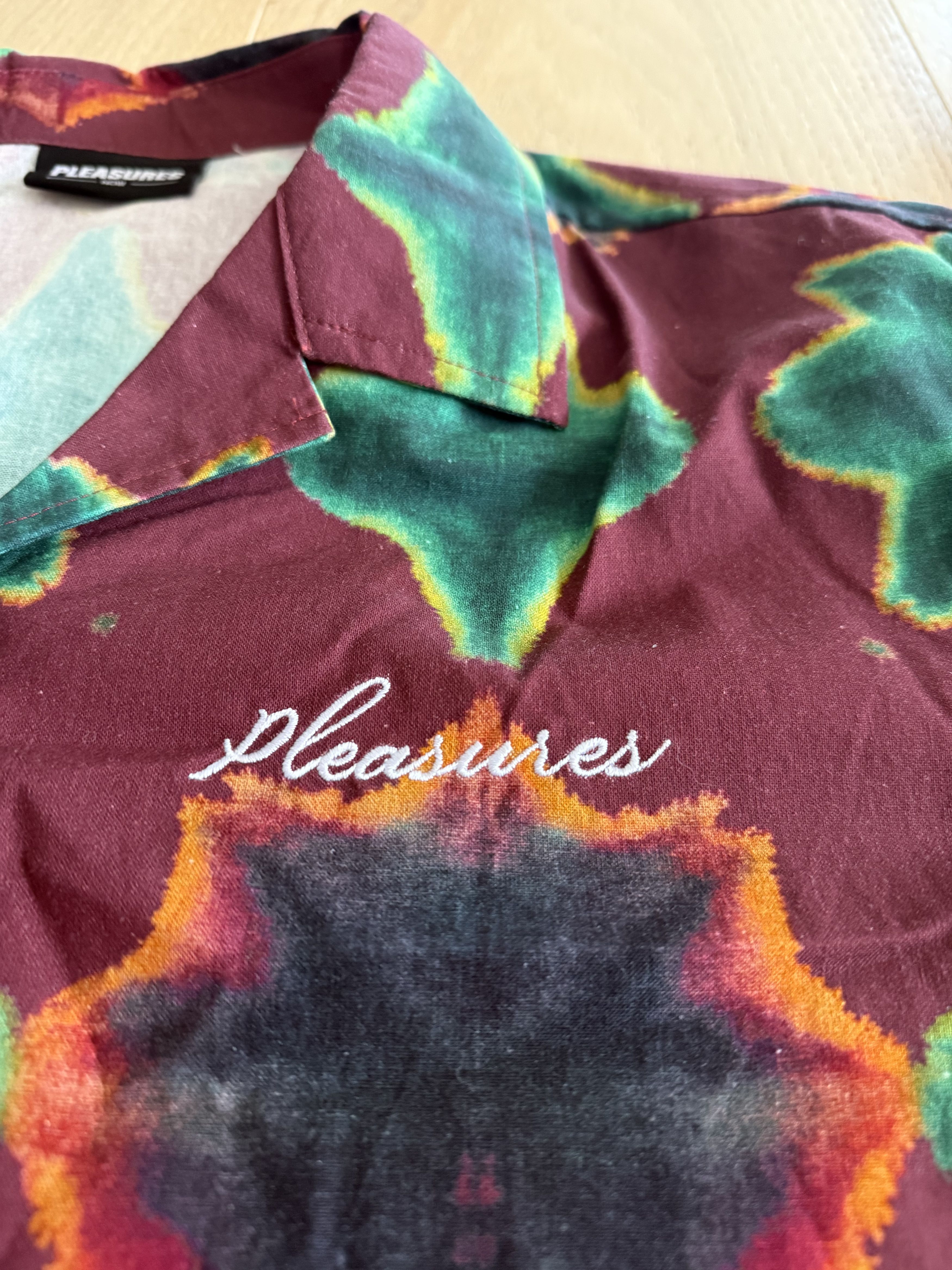 Pleasures Sulfur Short Sleeve Button Down Shirt Size US L / EU 52-54 / 3 - 3 Thumbnail