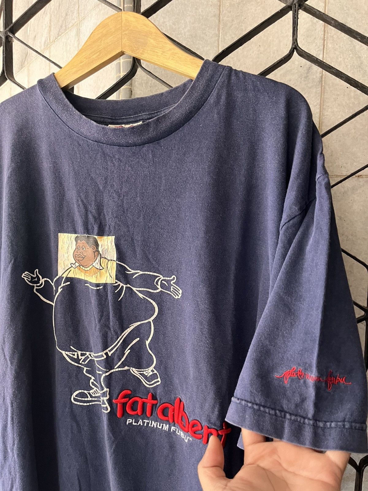 Fubu Vintage Platinum Fubu Fat Albert 90s Hip Hop Tshirt Size US XXL / EU 58 / 5 - 2 Thumbnail