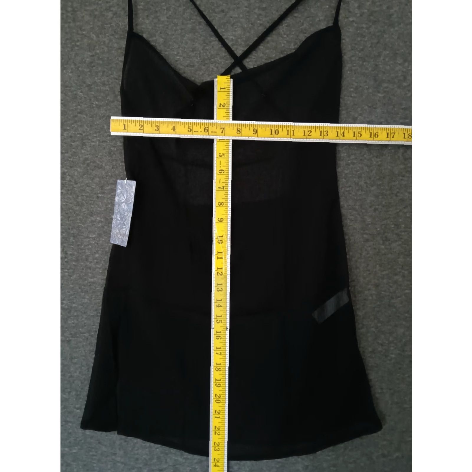 Vintage Toluca Swim Black Maxi Cowl Neck Sheer Dress - Womens - Size S - Beach Cover Up - Sleeveless - Long - Polyester Blended Fabric Size S / US 4 / IT 40 - 4 Thumbnail