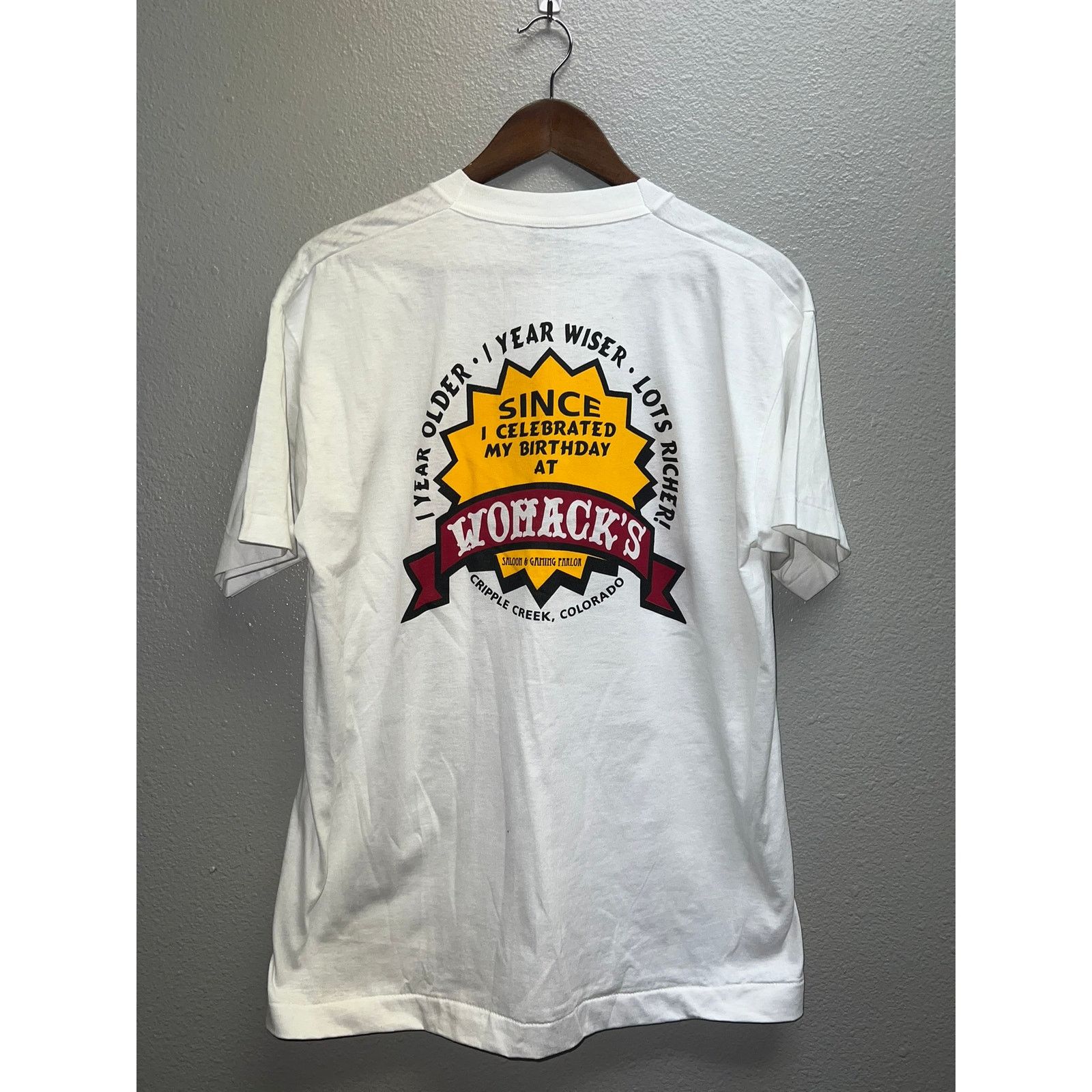 Fruit Of The Loom Vintage Womacks Casino Shirt Cripple Creek Tee 90s Large Size US L / EU 52-54 / 3 - 1 Thumbnail