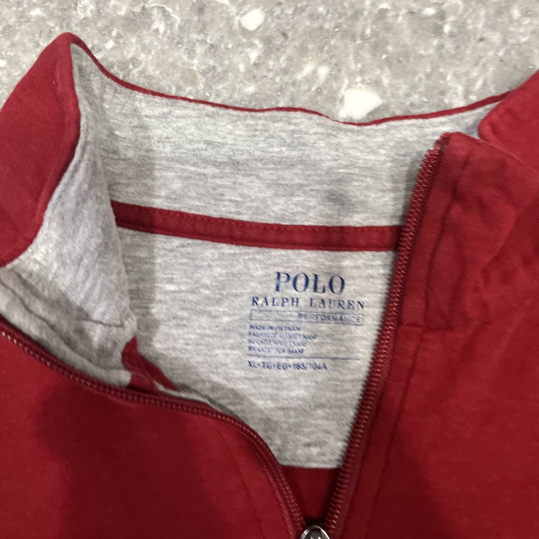 Polo Ralph Lauren Polo Ralph Lauren Performance Mens 1/4 Zip Pullover XL Long Sleeve Red Shirt Size US XL / EU 56 / 4 - 3 Thumbnail