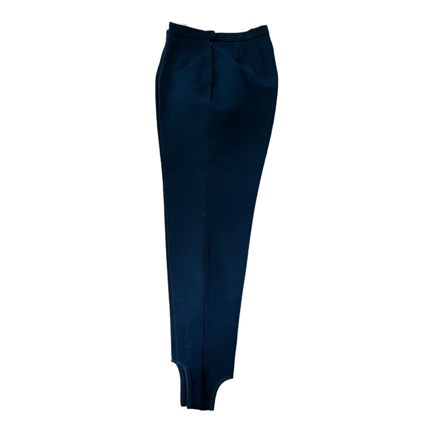 Vintage 1960s Helanca Wool Blend Stirrup Ski Pants Black small Size 27" / US 4 / IT 40 - 5 Thumbnail