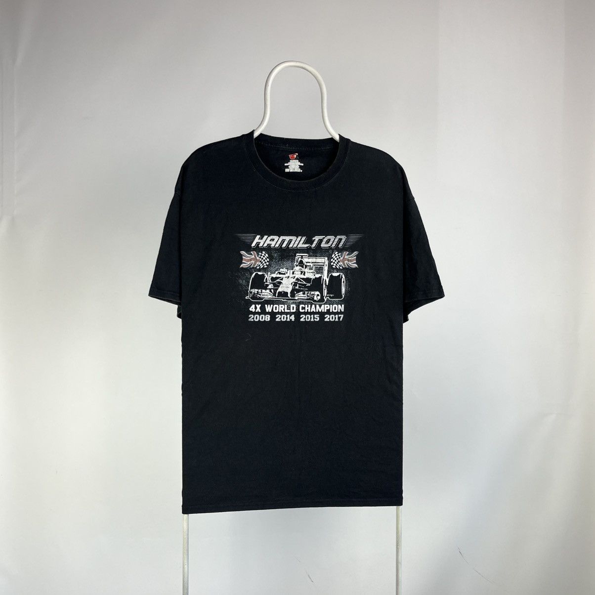 Formula 1 Lewis Hamilton tshirt champions 4x formula 1 size XLarge Size US XL / EU 56 / 4 - 1 Thumbnail